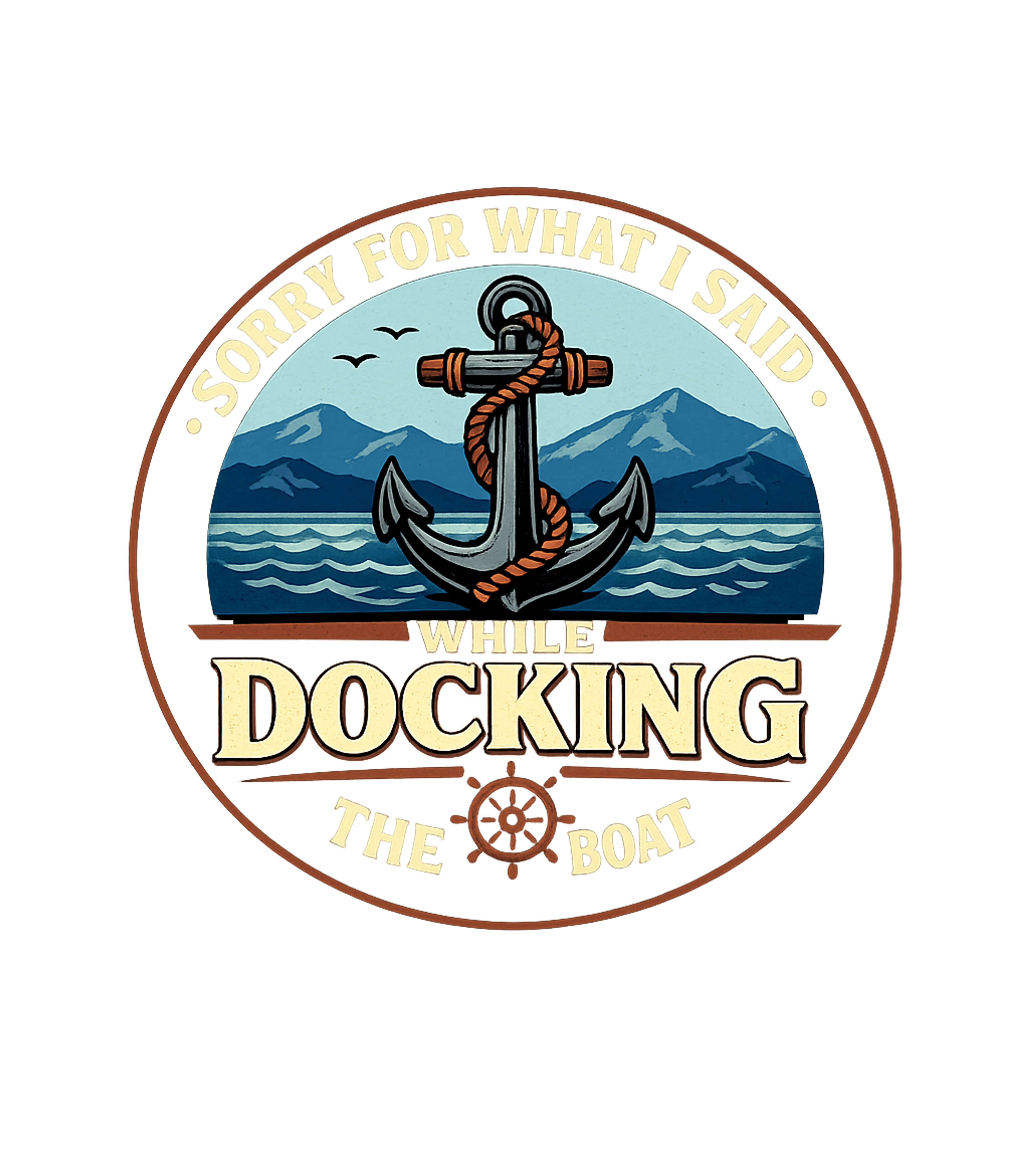 Docking The Boat Humor Boating Hooded Sweatshirt featuring This humorous graphic features an anchor and ship's wheel ag – designed by Geoff Brown @ SunFrog Docking The Boat Humor Boating Hooded Sweatshirt featuring This humorous graphic features an anchor and ship's wheel ag – designed by Geoff Brown @ SunFrog
