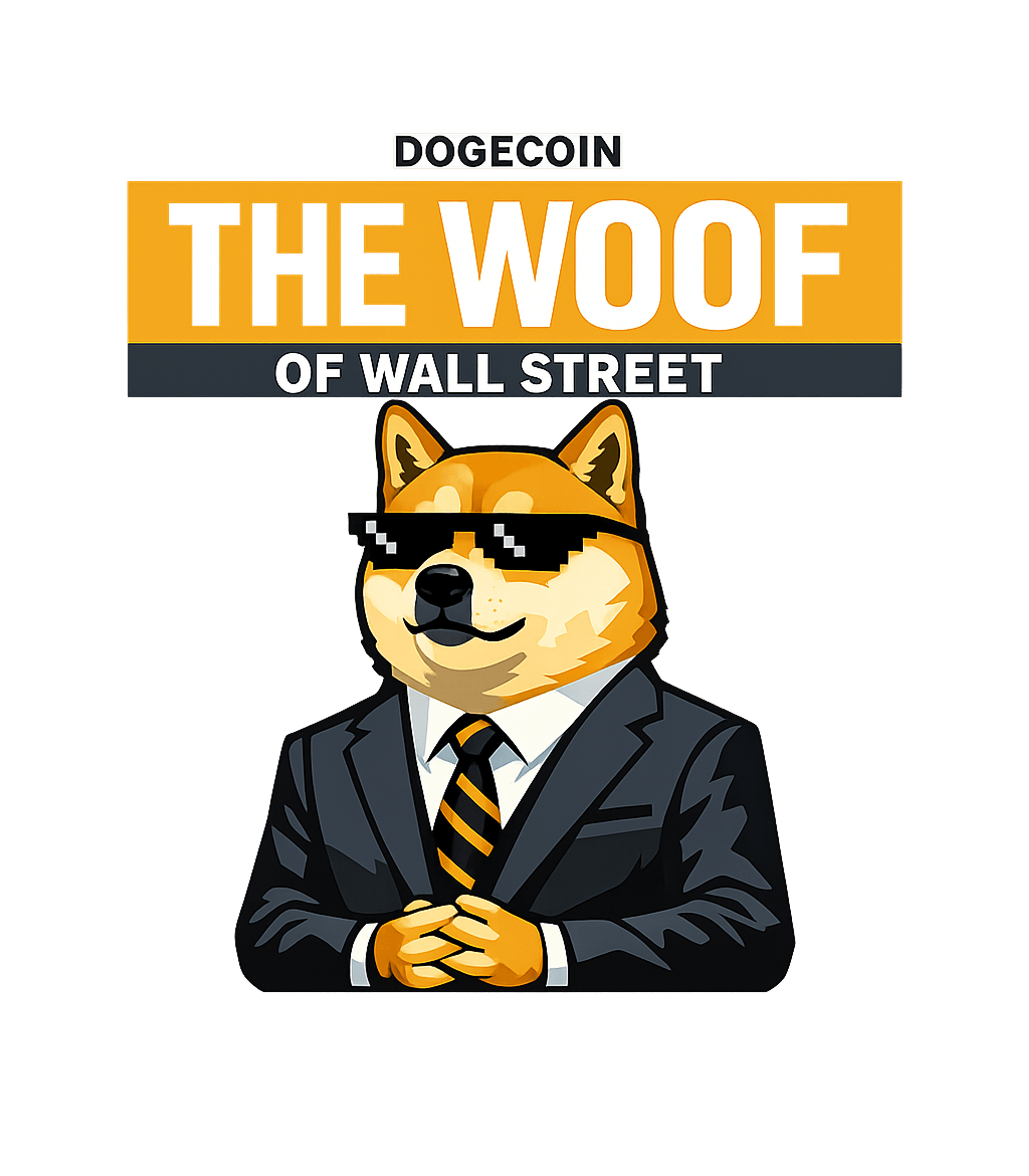 Doge Woof Wall Street Meme Humor Premium T-Shirt featuring This fun graphic features a cool Shiba Inu in a suit, parody – designed by Geoff Brown @ SunFrog Doge Woof Wall Street Meme Humor Premium T-Shirt featuring This fun graphic features a cool Shiba Inu in a suit, parody – designed by Geoff Brown @ SunFrog