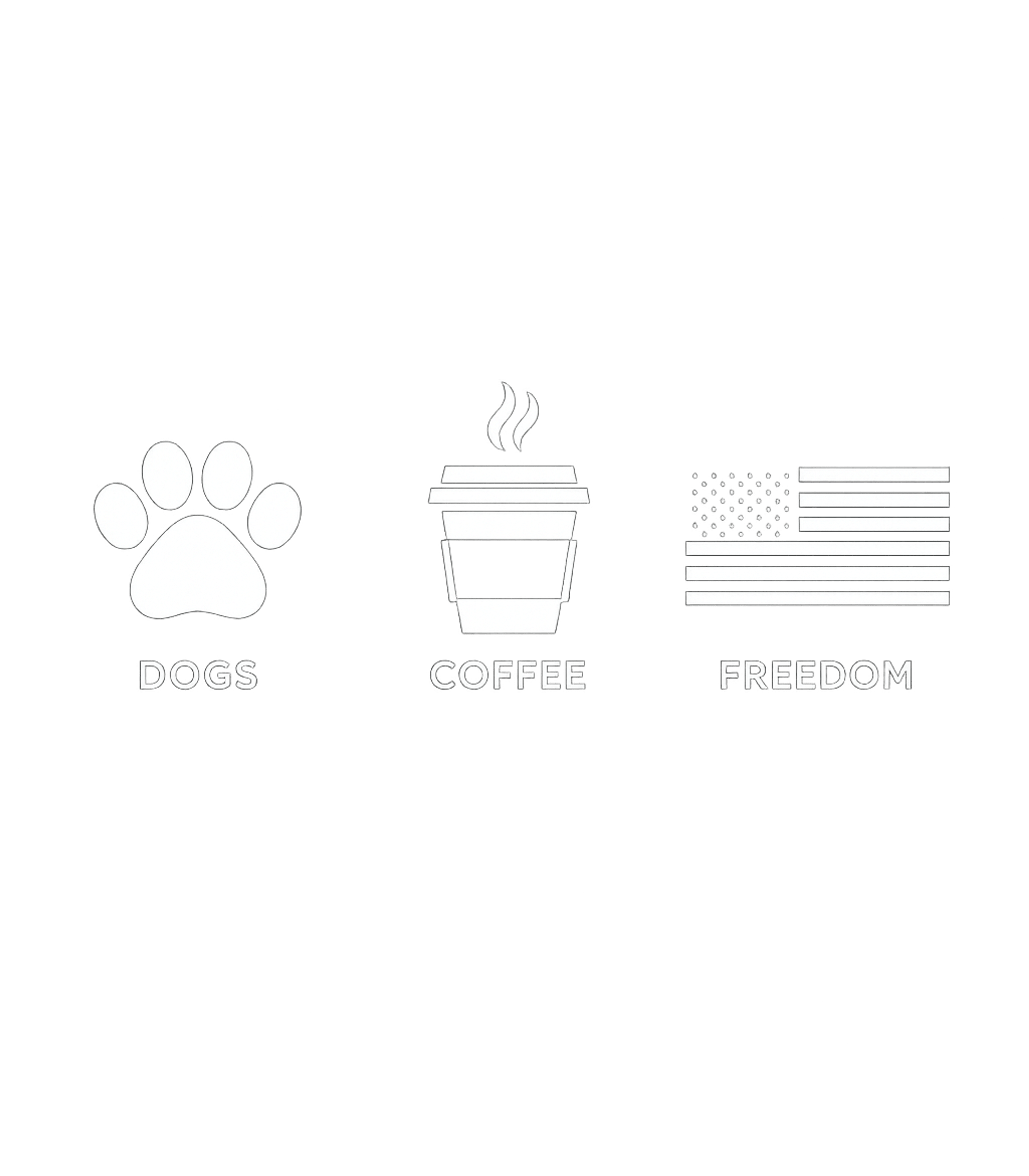 Dogs Coffee Freedom Freedom / Constitution Premium T-Shirt featuring Celebrate your love for dogs, coffee, and American freedom w – designed by Geoff Brown @ SunFrog Dogs Coffee Freedom Freedom / Constitution Premium T-Shirt featuring Celebrate your love for dogs, coffee, and American freedom w – designed by Geoff Brown @ SunFrog