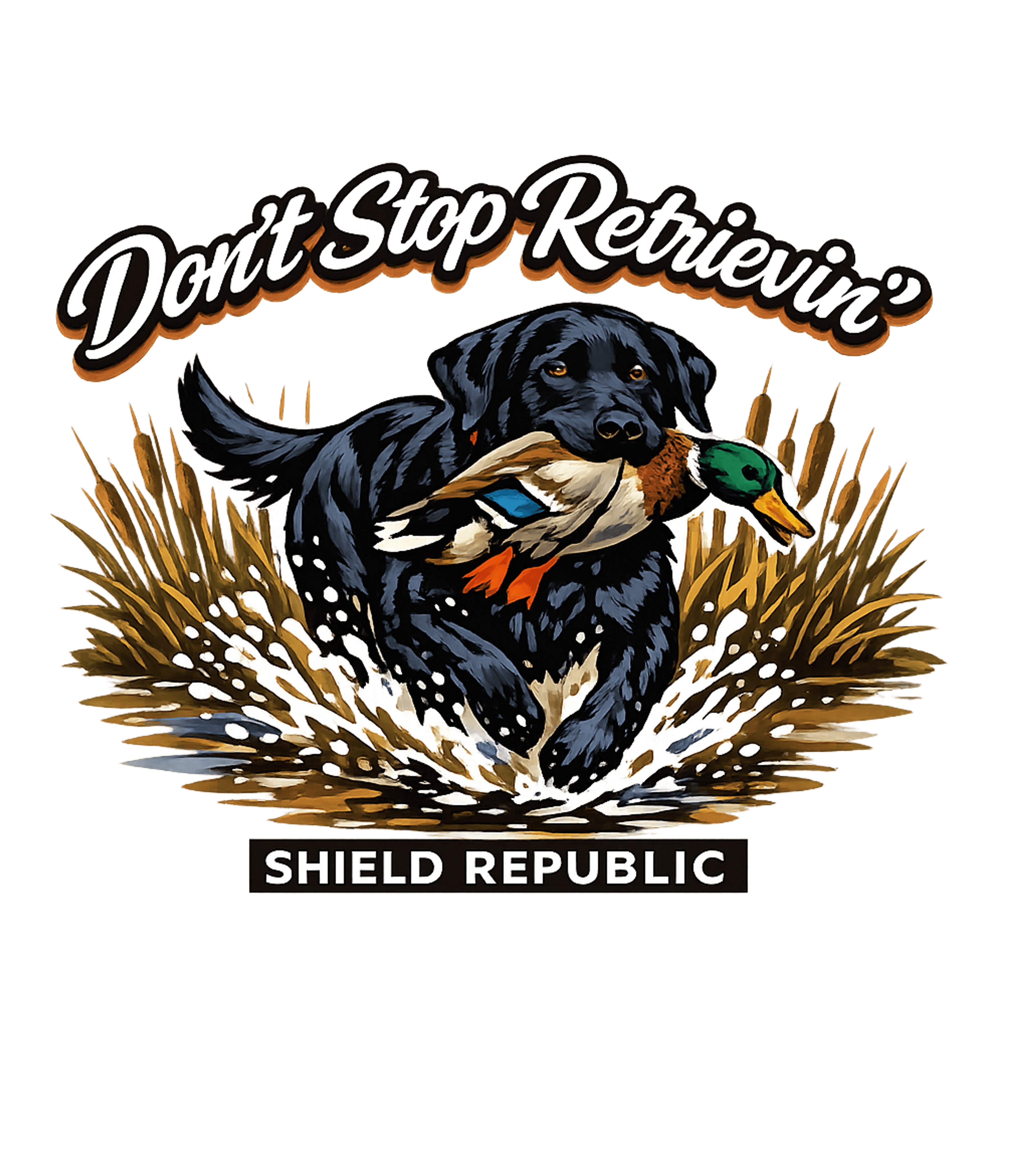 Don't Stop Retrievin' Hunting Hooded Sweatshirt featuring Show your love for duck hunting and loyal retrievers with th – designed by Geoff Brown @ SunFrog Don't Stop Retrievin' Hunting Hooded Sweatshirt featuring Show your love for duck hunting and loyal retrievers with th – designed by Geoff Brown @ SunFrog