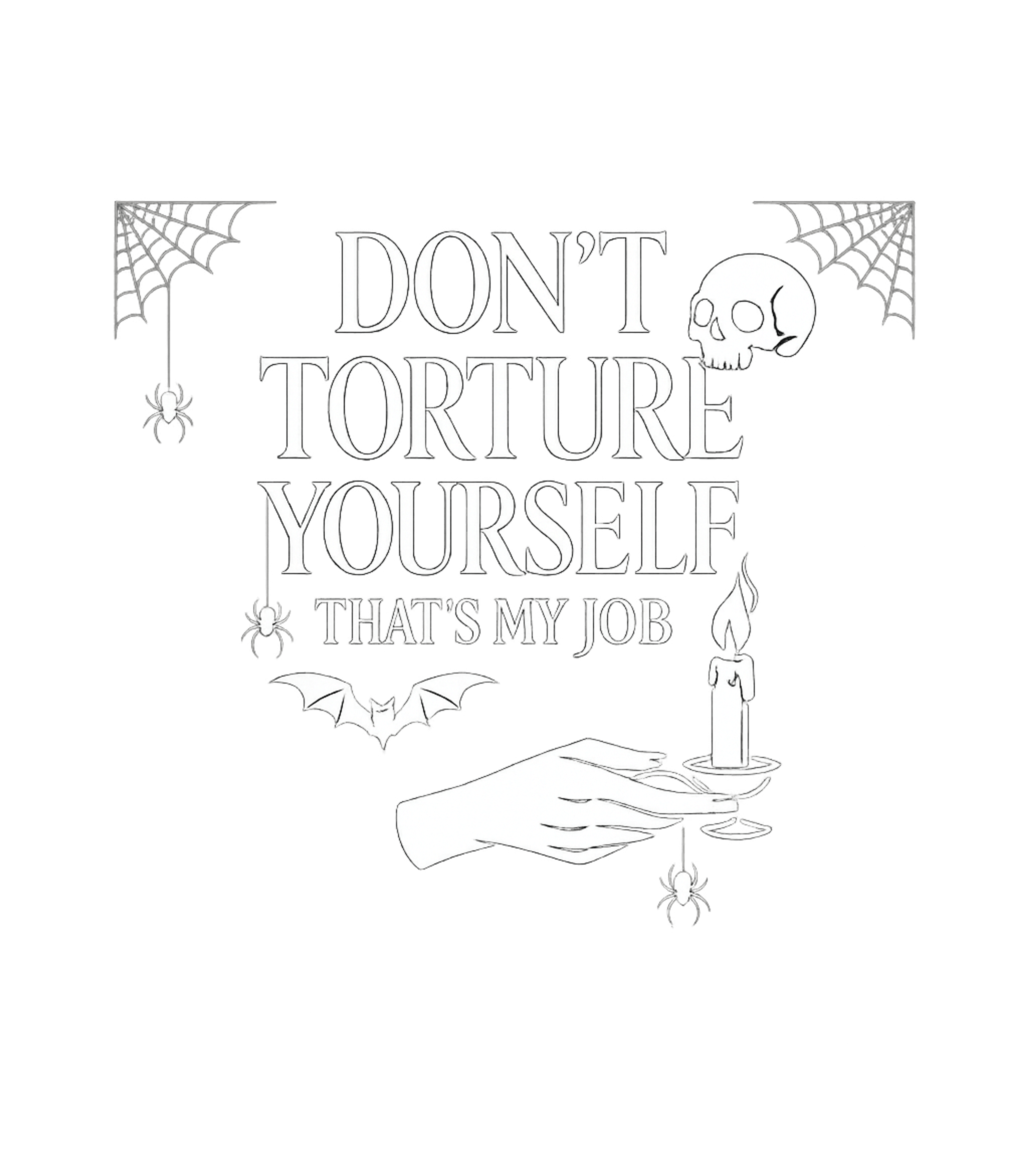 Don't Torture Yourself halloween Tank Top featuring Embrace your darkly humorous side with this gothic-inspired – designed by Geoff Brown @ SunFrog Don't Torture Yourself halloween Tank Top featuring Embrace your darkly humorous side with this gothic-inspired – designed by Geoff Brown @ SunFrog