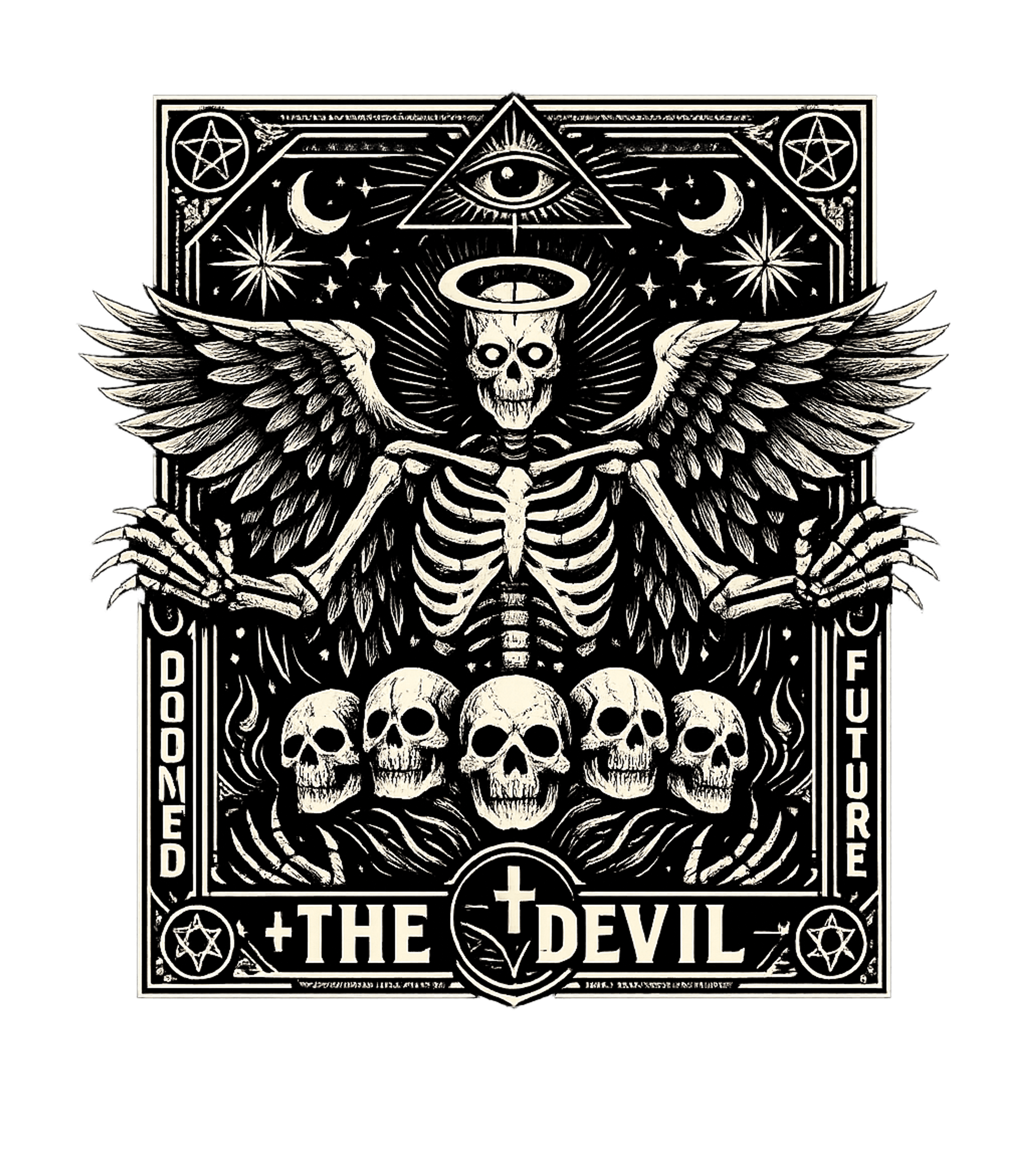 Doomed Future Devil halloween Hooded Sweatshirt featuring Embrace the dark and mystical with this intricate winged ske – designed by Geoff Brown @ SunFrog Doomed Future Devil halloween Hooded Sweatshirt featuring Embrace the dark and mystical with this intricate winged ske – designed by Geoff Brown @ SunFrog