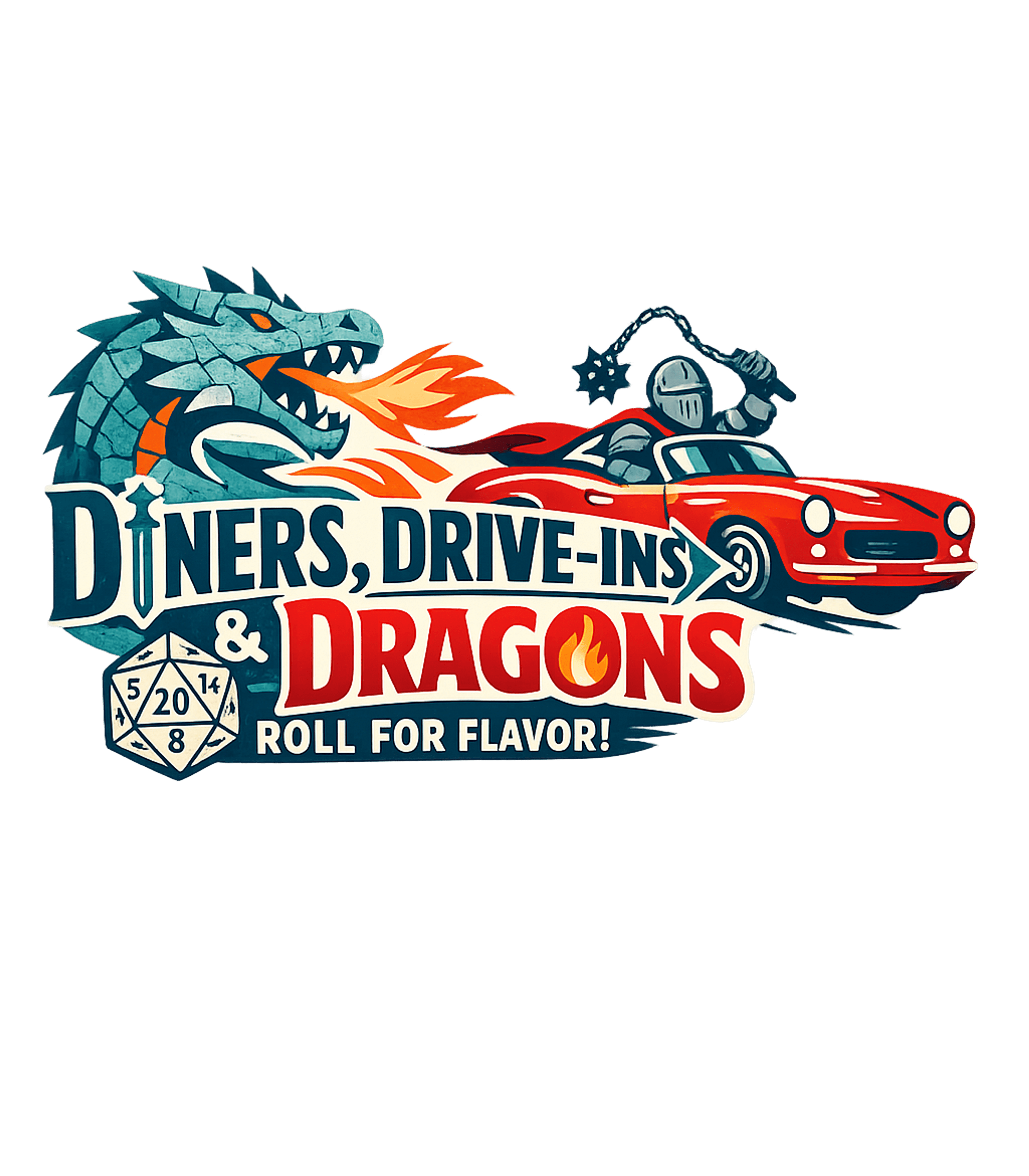 Dragons & Diners Gaming Hooded Sweatshirt featuring This fun graphic blends fantasy role-playing with classic di – designed by Geoff Brown @ SunFrog Dragons & Diners Gaming Hooded Sweatshirt featuring This fun graphic blends fantasy role-playing with classic di – designed by Geoff Brown @ SunFrog