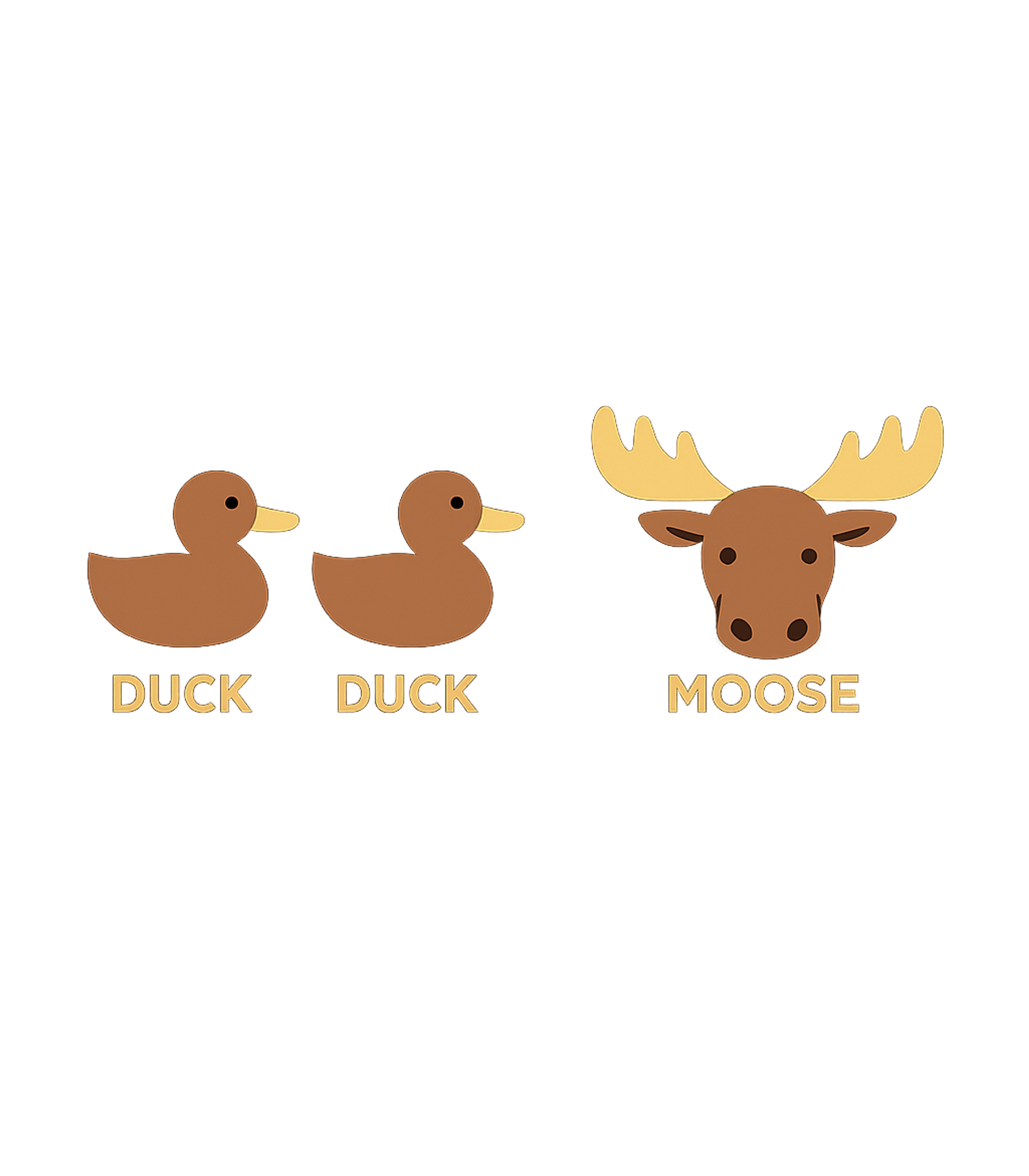 Duck Duck Moose Pun Dad Jokes Premium T-Shirt featuring A clever graphic featuring two adorable ducks and a friendly – designed by Geoff Brown @ SunFrog Duck Duck Moose Pun Dad Jokes Premium T-Shirt featuring A clever graphic featuring two adorable ducks and a friendly – designed by Geoff Brown @ SunFrog