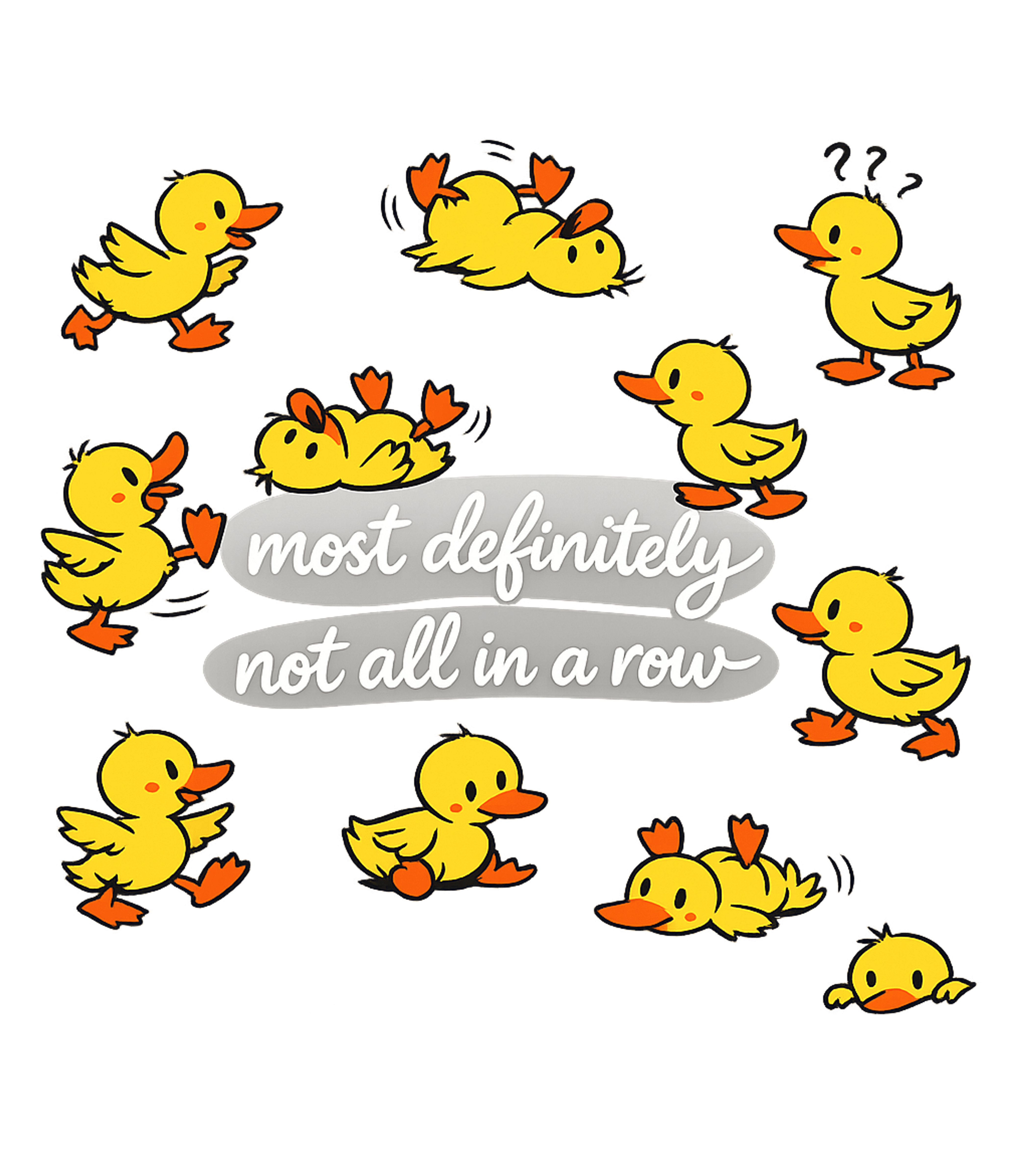 Ducks Not In A Row Farm Animals Premium T-Shirt featuring This playful design features a group of adorable yellow duck – designed by Geoff Brown @ SunFrog Ducks Not In A Row Farm Animals Premium T-Shirt featuring This playful design features a group of adorable yellow duck – designed by Geoff Brown @ SunFrog