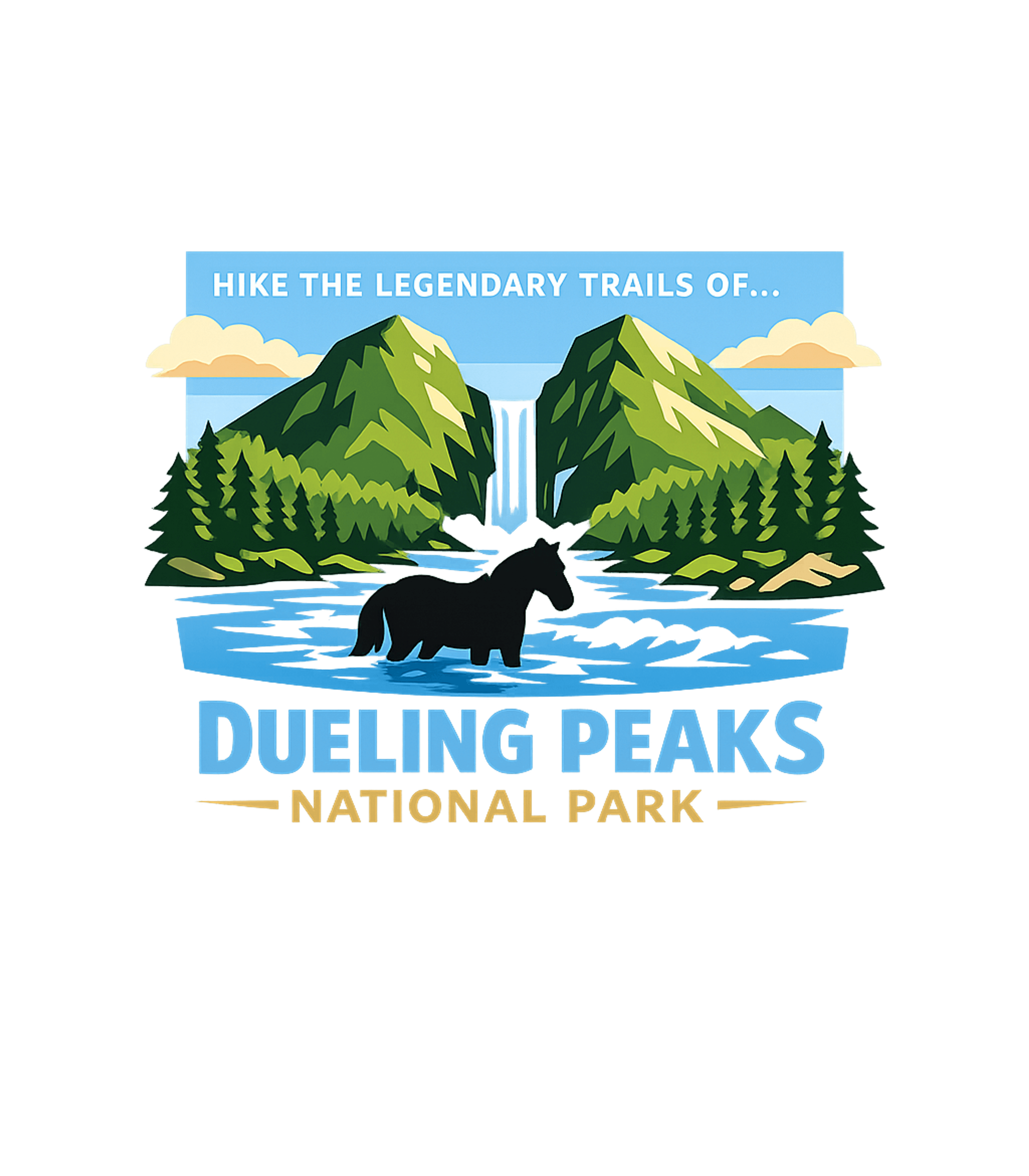 Dueling Peaks National Park Hiking Tank Top featuring Embrace the spirit of adventure with this retro-style Duelin – designed by Geoff Brown @ SunFrog Dueling Peaks National Park Hiking Tank Top featuring Embrace the spirit of adventure with this retro-style Duelin – designed by Geoff Brown @ SunFrog