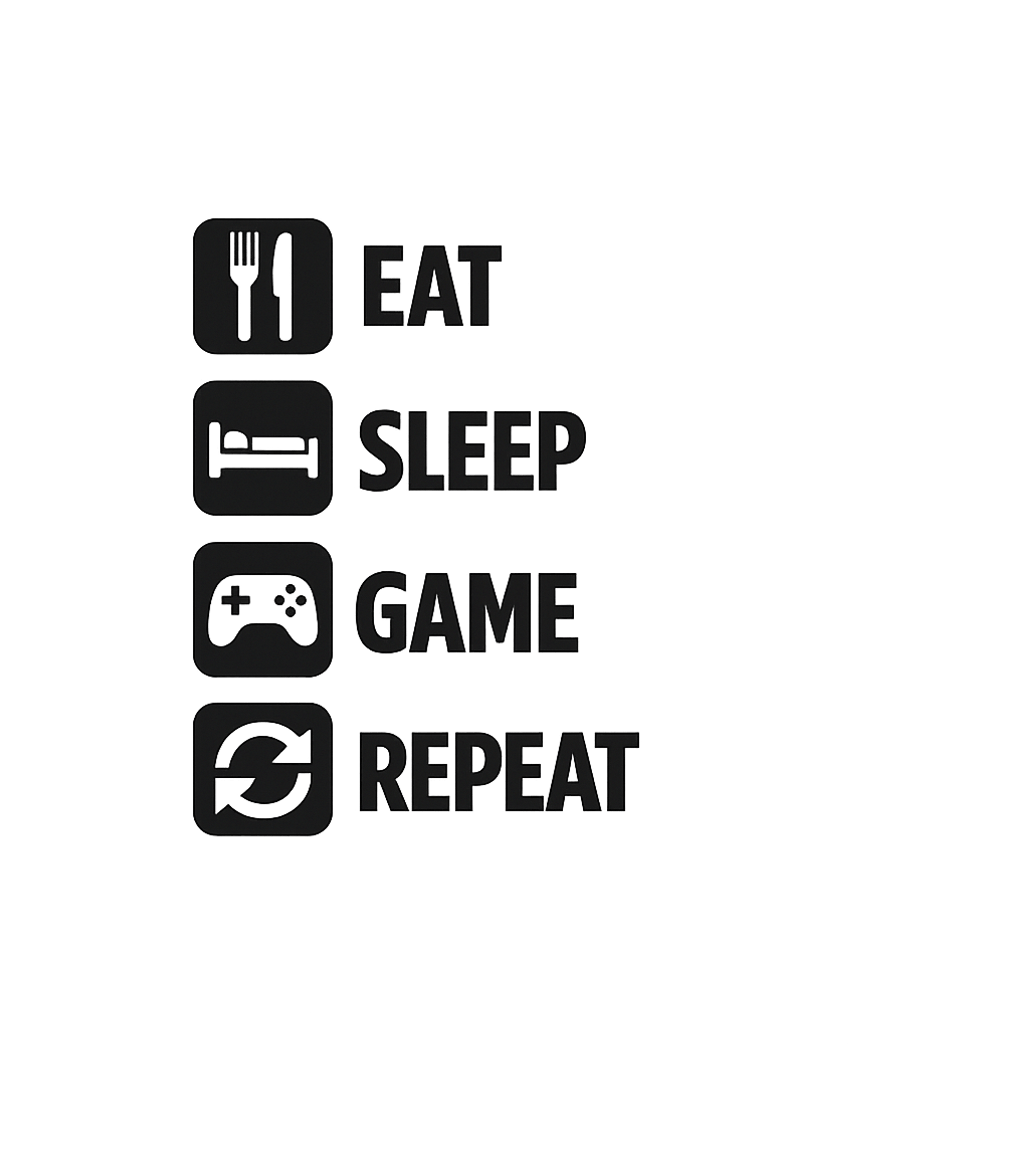 Eat Sleep Game Repeat Gaming Hooded Sweatshirt featuring Embrace the ultimate gamer lifestyle with this classic graph – designed by Geoff Brown @ SunFrog Eat Sleep Game Repeat Gaming Hooded Sweatshirt featuring Embrace the ultimate gamer lifestyle with this classic graph – designed by Geoff Brown @ SunFrog