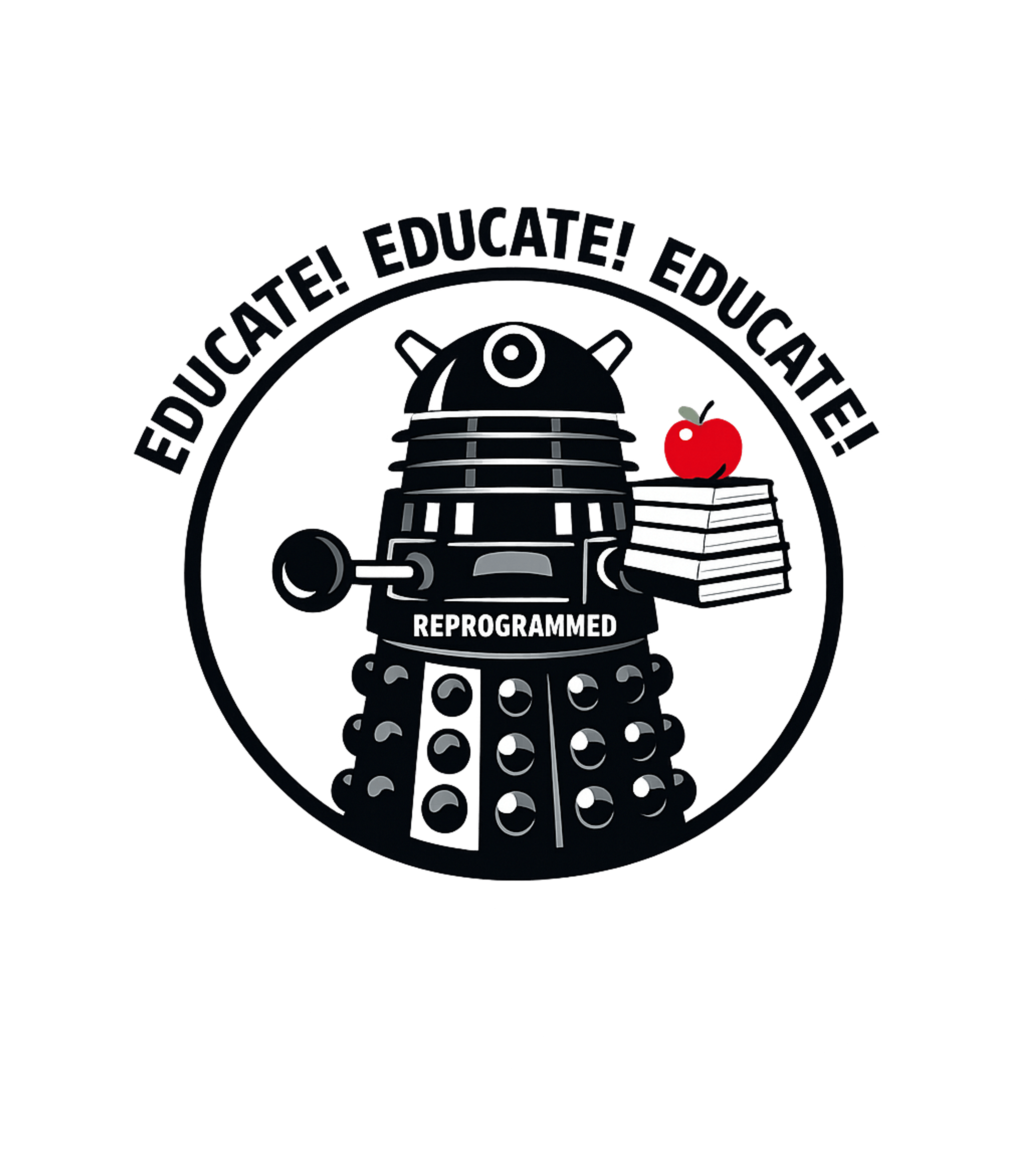 Educate Reprogrammed Robot Teacher Appreciation Hooded Sweatshirt featuring This unique graphic features a familiar robot reprogrammed w – designed by Geoff Brown @ SunFrog Educate Reprogrammed Robot Teacher Appreciation Hooded Sweatshirt featuring This unique graphic features a familiar robot reprogrammed w – designed by Geoff Brown @ SunFrog