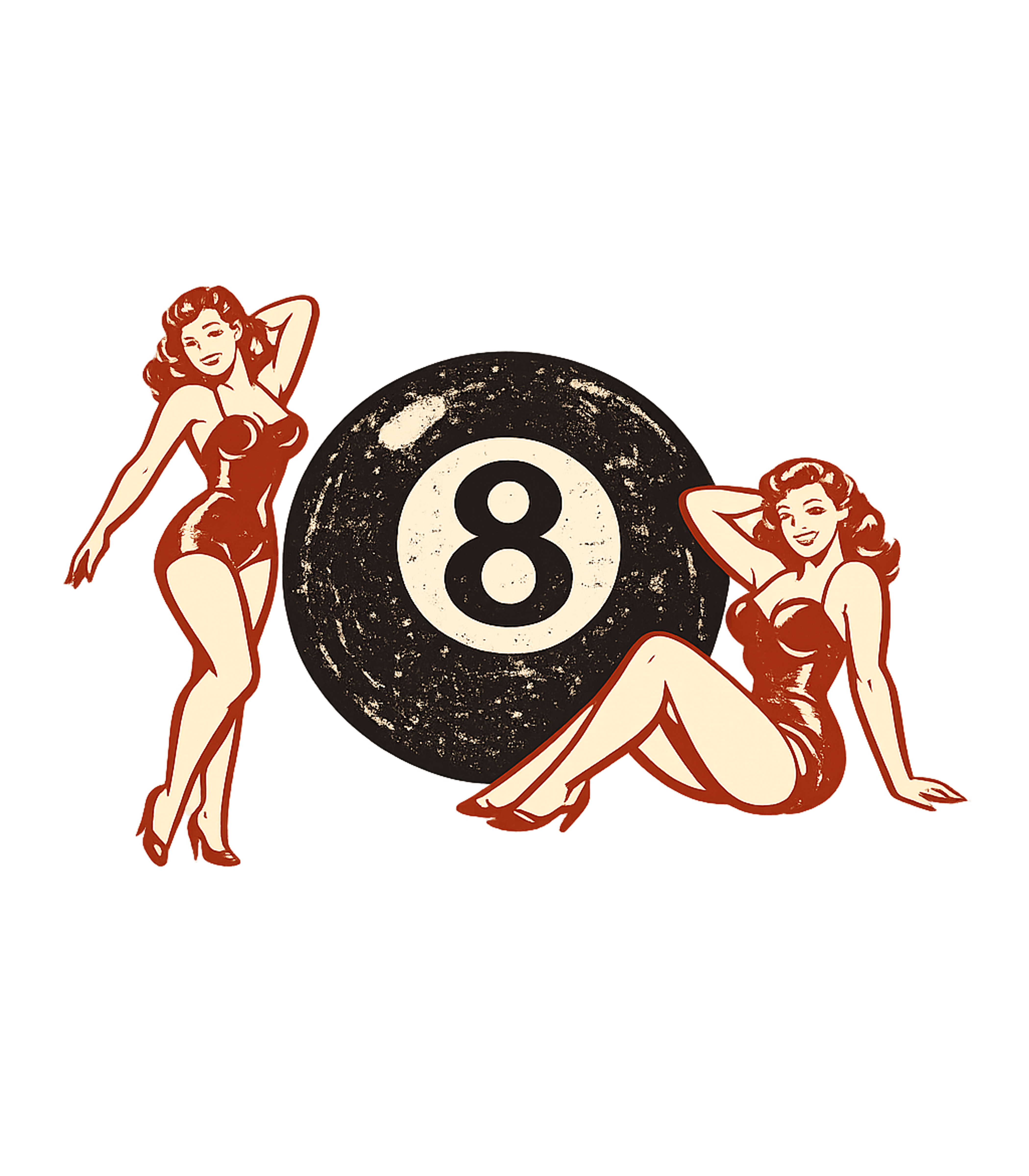 Eight Ball Pinup Gaming Premium T-Shirt featuring Embrace classic style with this retro pin-up art featuring t – designed by Geoff Brown @ SunFrog Eight Ball Pinup Gaming Premium T-Shirt featuring Embrace classic style with this retro pin-up art featuring t – designed by Geoff Brown @ SunFrog