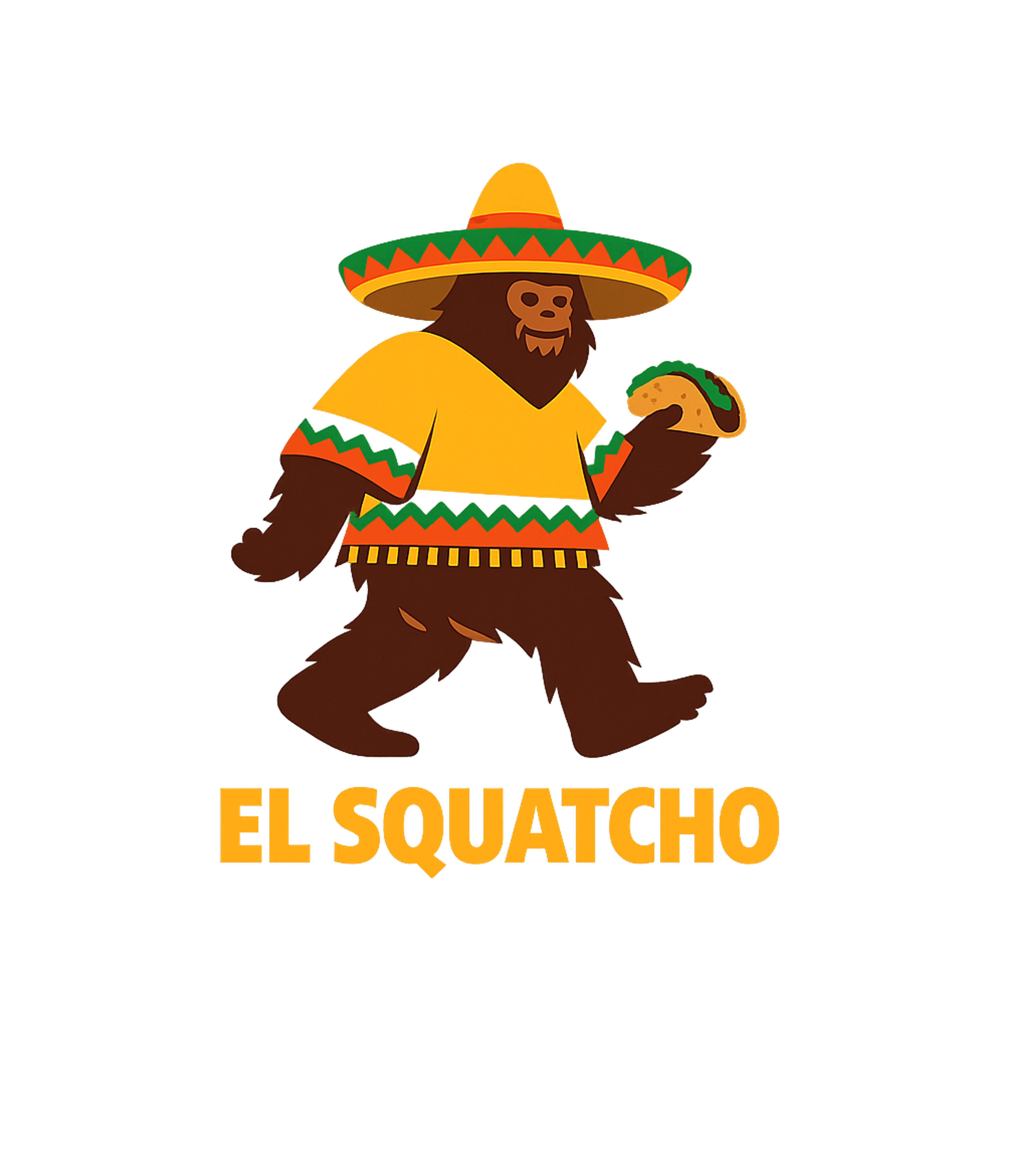 El Squatcho Taco Cinco de Mayo Premium T-Shirt featuring Unleash some festive fun with this "El Squatcho" design, fea – designed by Geoff Brown @ SunFrog El Squatcho Taco Cinco de Mayo Premium T-Shirt featuring Unleash some festive fun with this "El Squatcho" design, fea – designed by Geoff Brown @ SunFrog