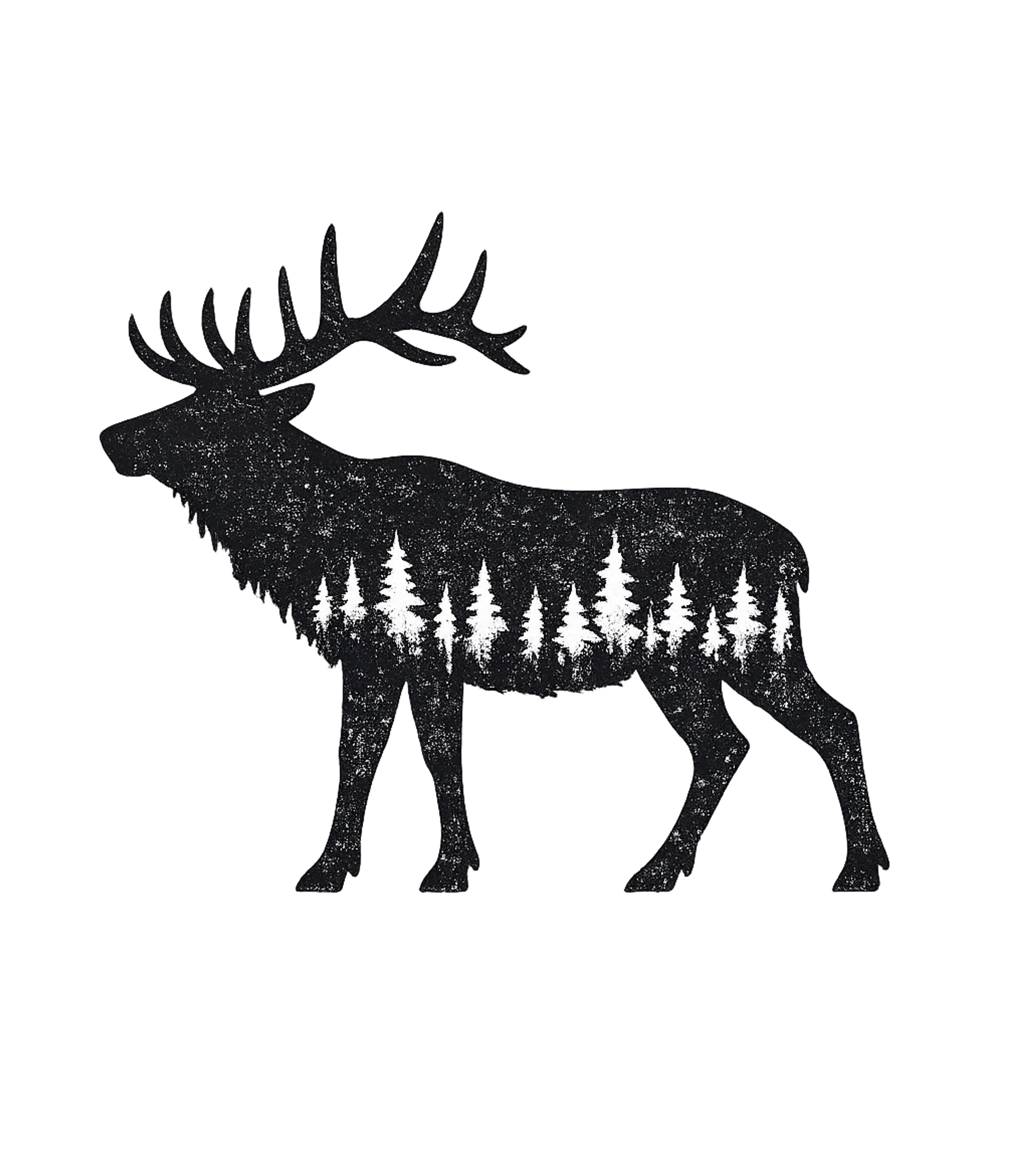 Elk Forest Silhouette Hunting Premium T-Shirt featuring This striking design features a majestic elk silhouette fill – designed by Geoff Brown @ SunFrog Elk Forest Silhouette Hunting Premium T-Shirt featuring This striking design features a majestic elk silhouette fill – designed by Geoff Brown @ SunFrog