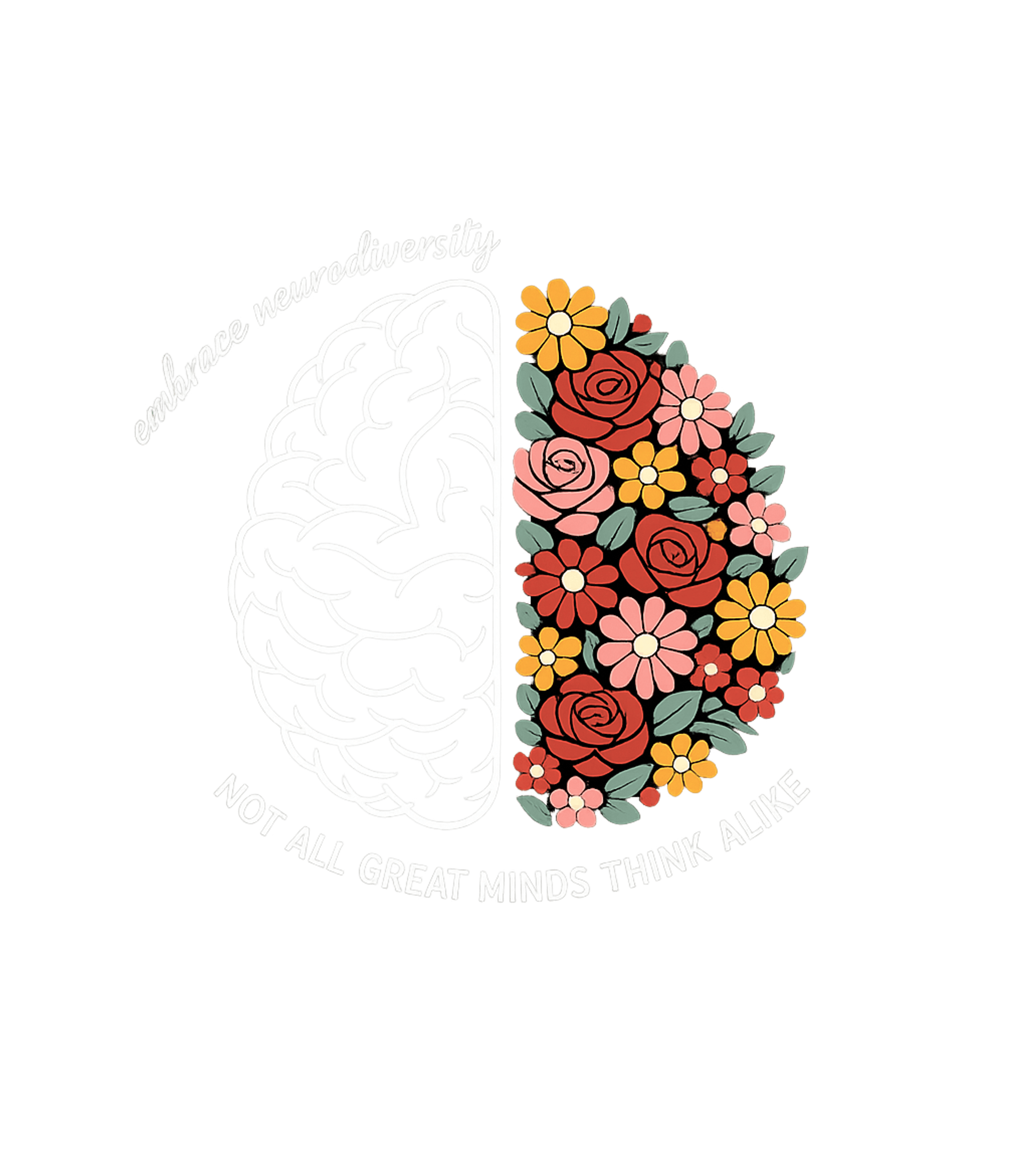 Embrace Neurodiversity Brain Inspirational Messages Premium T-Shirt featuring Celebrate individuality with this unique design featuring a – designed by Geoff Brown @ SunFrog Embrace Neurodiversity Brain Inspirational Messages Premium T-Shirt featuring Celebrate individuality with this unique design featuring a – designed by Geoff Brown @ SunFrog