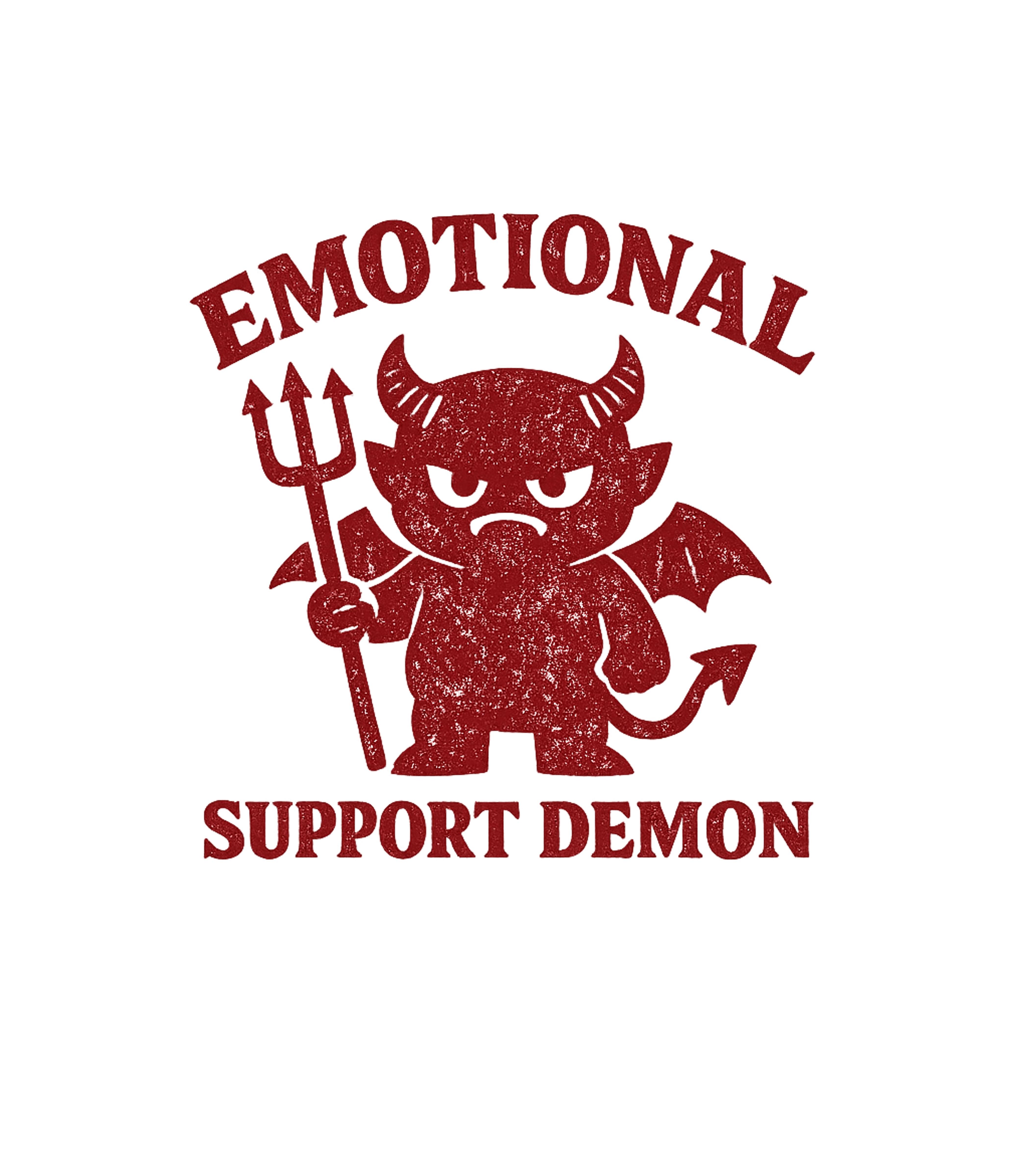 Emotional Support Demon Sarcasm Premium T-Shirt featuring Embrace your inner mischievous side with this distressed gra – designed by Geoff Brown @ SunFrog Emotional Support Demon Sarcasm Premium T-Shirt featuring Embrace your inner mischievous side with this distressed gra – designed by Geoff Brown @ SunFrog