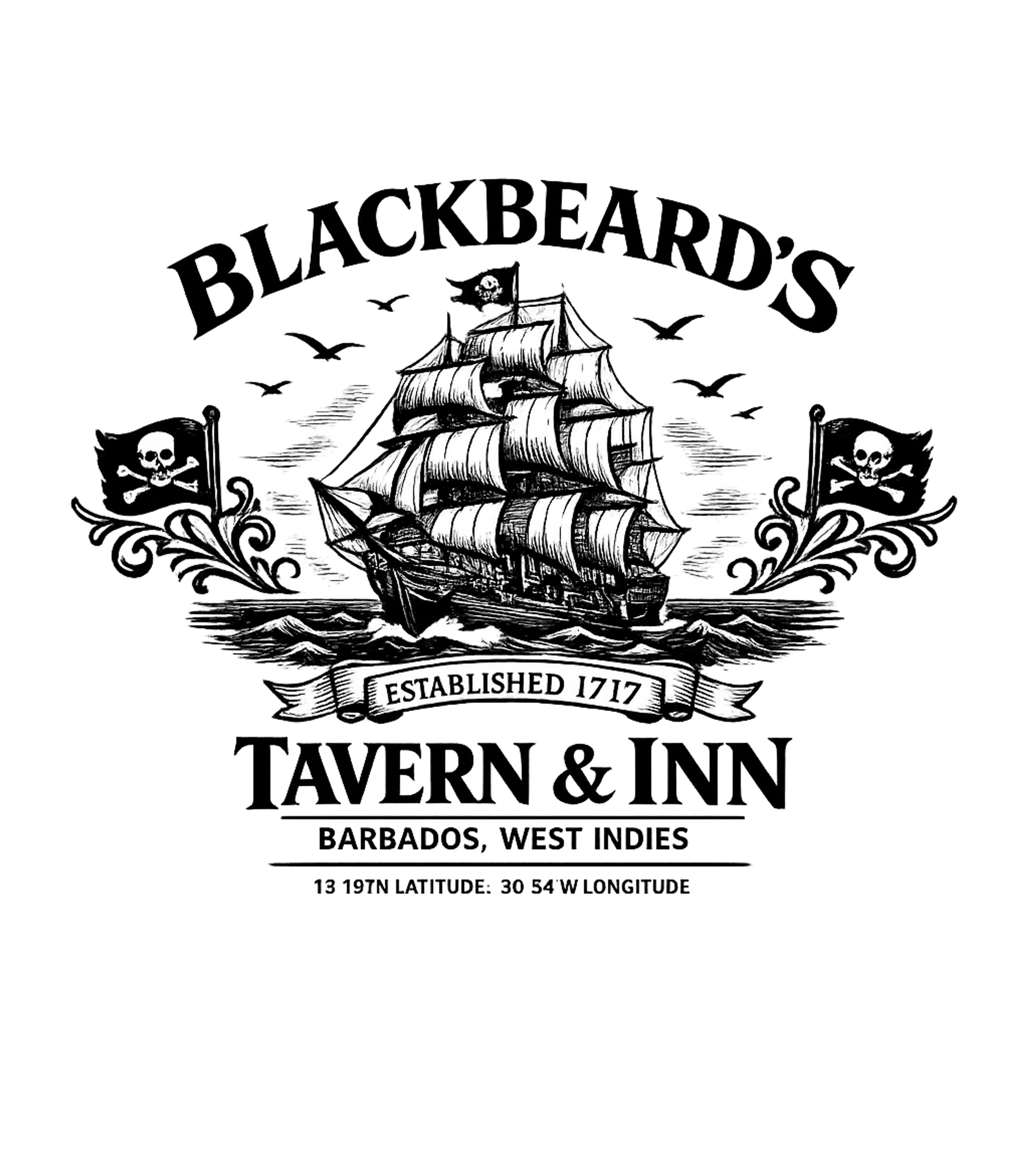 Established 1717 Pirate Ship Boating Hooded Sweatshirt featuring This classic black and white artwork captures the adventurou – designed by Geoff Brown @ SunFrog Established 1717 Pirate Ship Boating Hooded Sweatshirt featuring This classic black and white artwork captures the adventurou – designed by Geoff Brown @ SunFrog