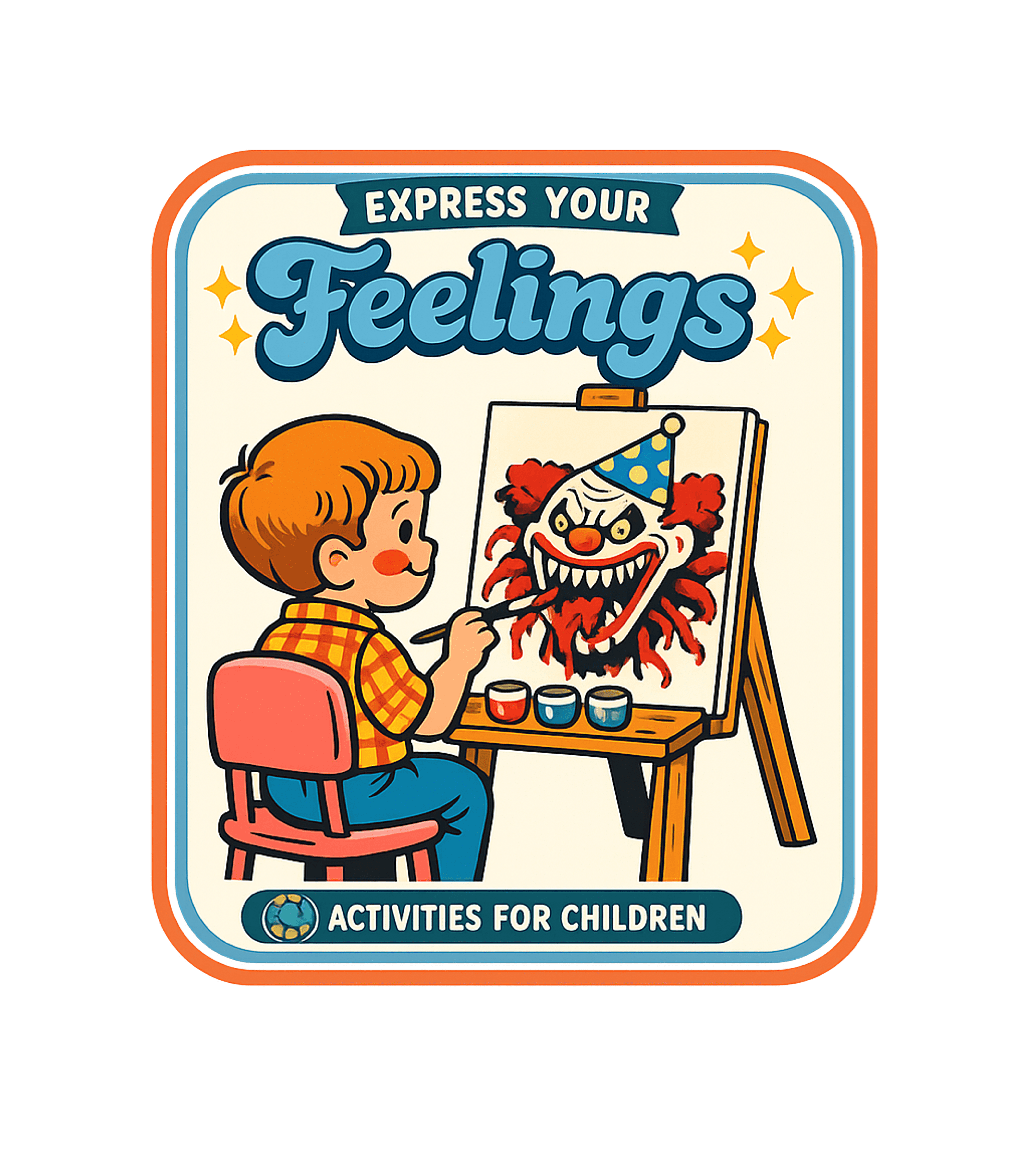 Express Your Feelings Sarcasm Premium T-Shirt featuring This retro-style graphic humorously depicts a child expressi – designed by Geoff Brown @ SunFrog Express Your Feelings Sarcasm Premium T-Shirt featuring This retro-style graphic humorously depicts a child expressi – designed by Geoff Brown @ SunFrog