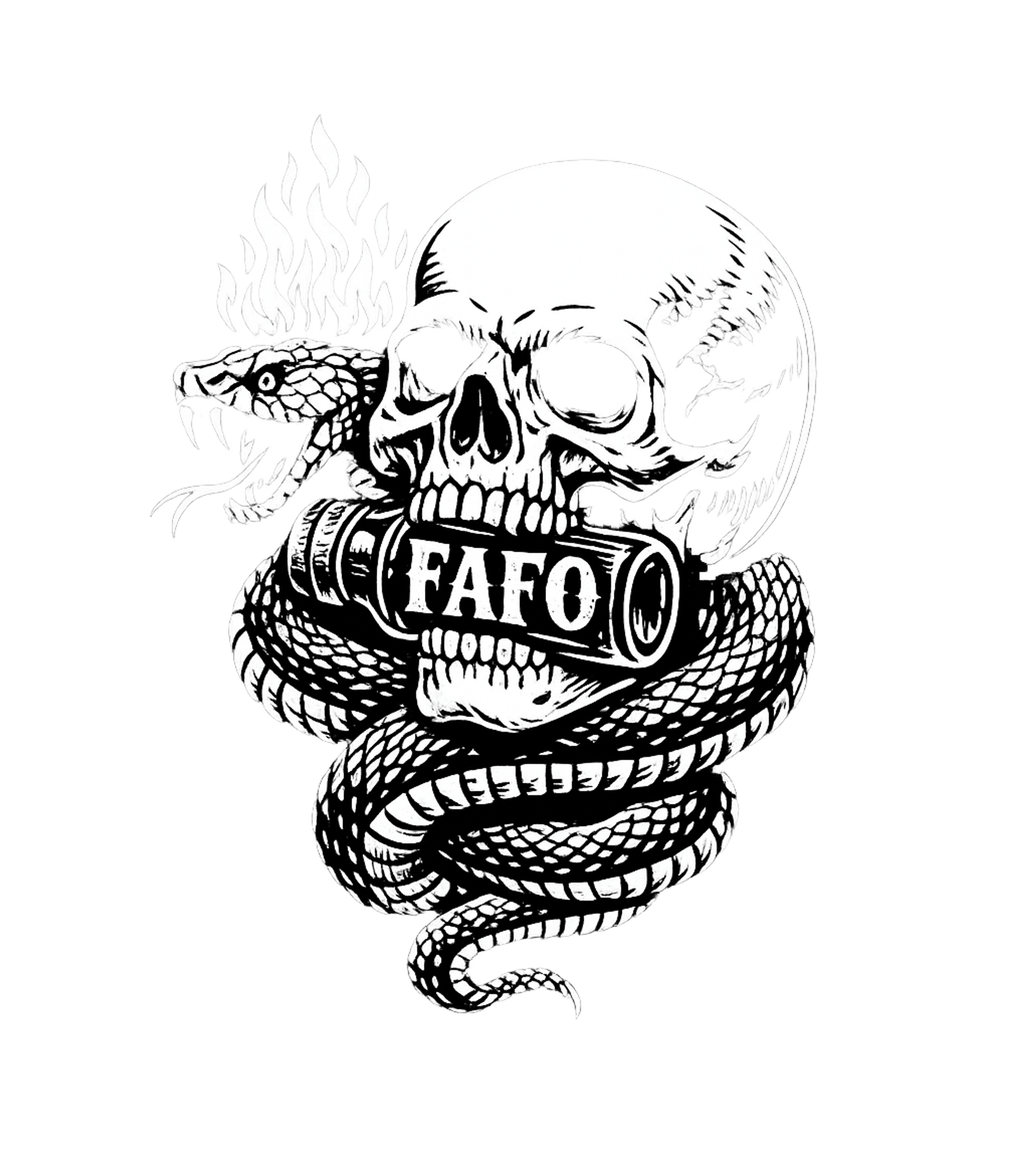FAFO Skull Snake Sarcasm Premium T-Shirt featuring Make a bold statement with this striking black and white art – designed by Geoff Brown @ SunFrog FAFO Skull Snake Sarcasm Premium T-Shirt featuring Make a bold statement with this striking black and white art – designed by Geoff Brown @ SunFrog