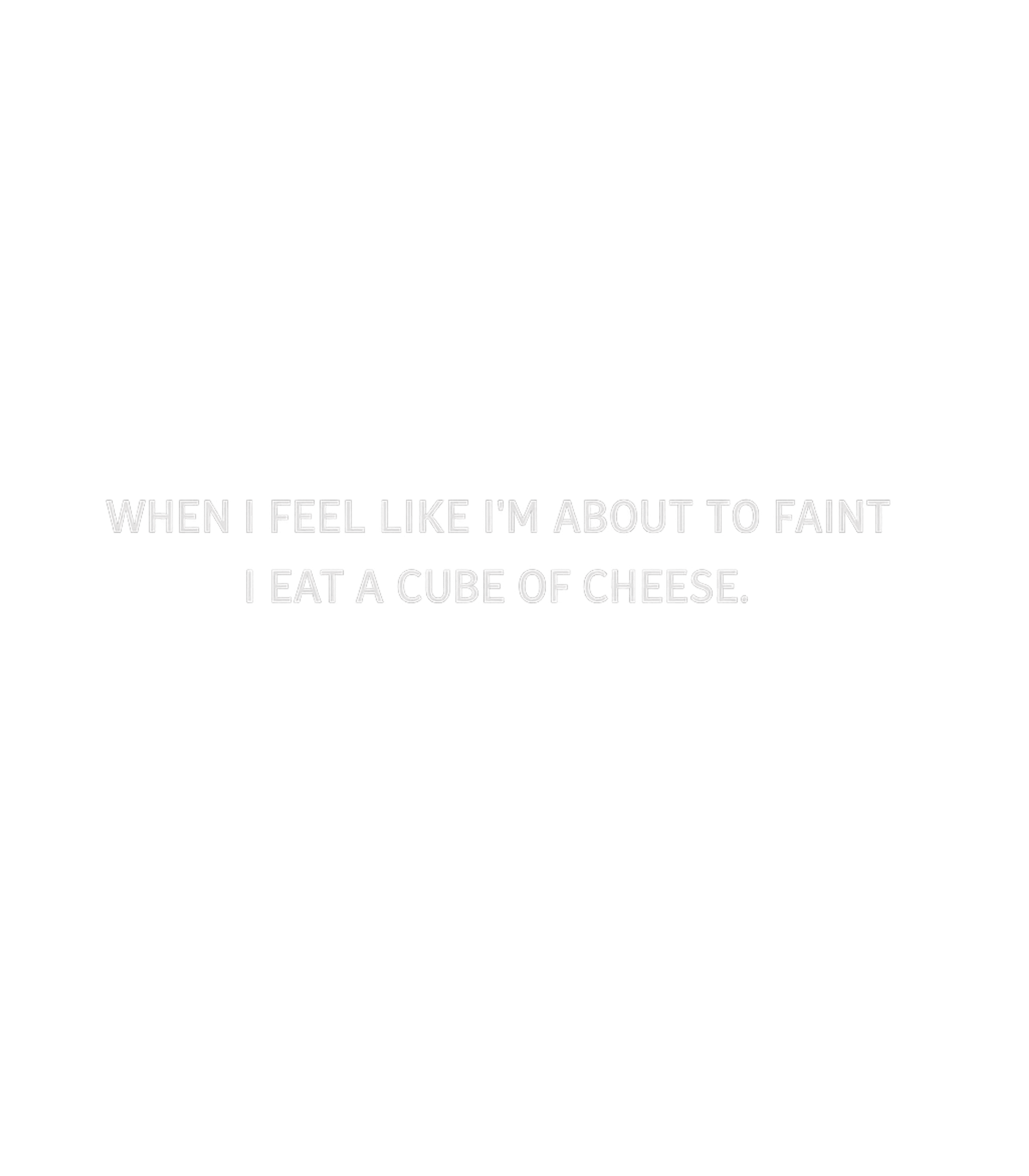 Faint Eat Cheese Cube Sarcasm Premium T-Shirt featuring A minimalist design featuring a humorous and relatable copin – designed by Geoff Brown @ SunFrog Faint Eat Cheese Cube Sarcasm Premium T-Shirt featuring A minimalist design featuring a humorous and relatable copin – designed by Geoff Brown @ SunFrog