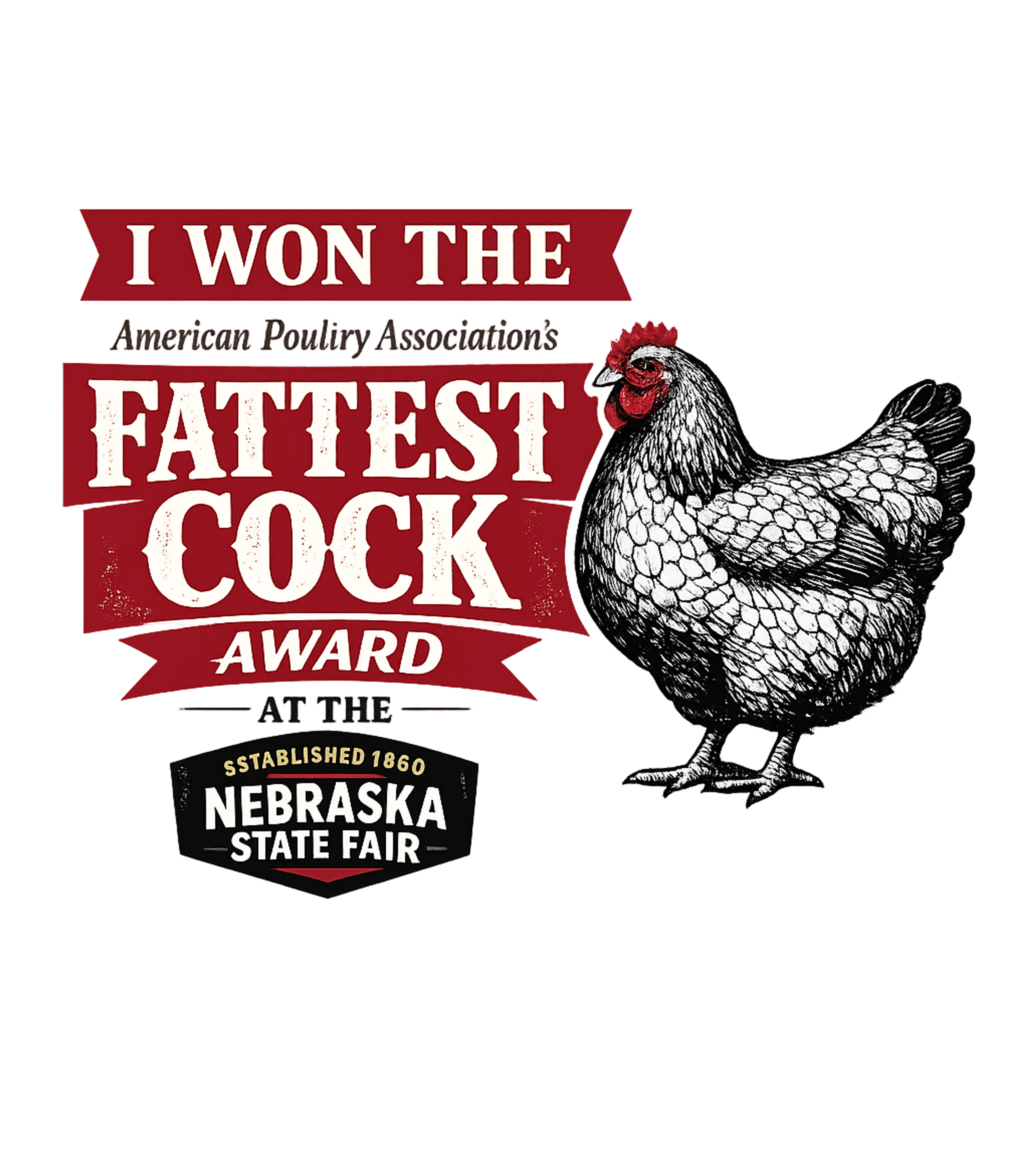 Fattest Cock Award Dad Jokes Hooded Sweatshirt featuring This design celebrates a humorous win at the American Poultr – designed by Geoff Brown @ SunFrog Fattest Cock Award Dad Jokes Hooded Sweatshirt featuring This design celebrates a humorous win at the American Poultr – designed by Geoff Brown @ SunFrog