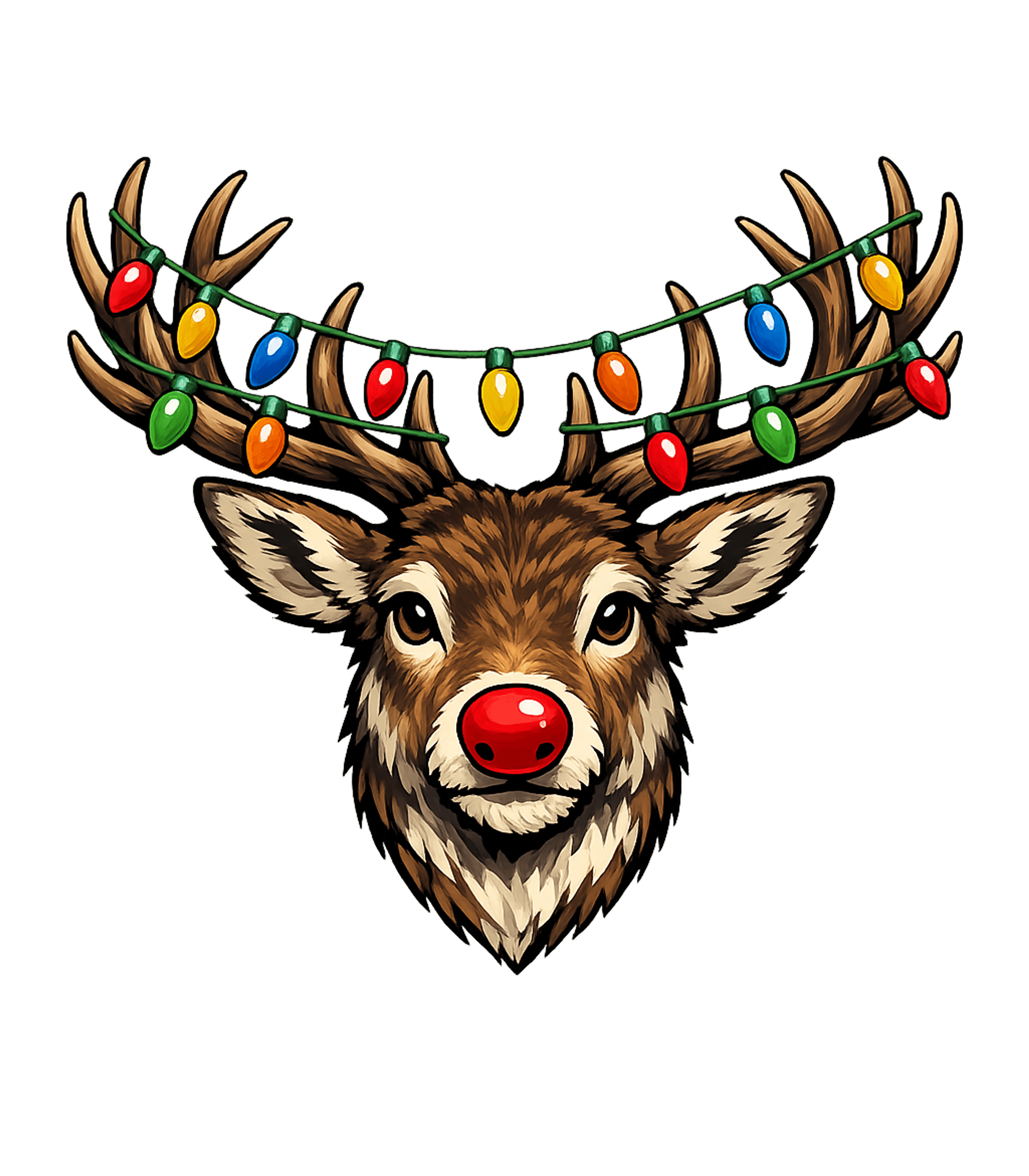 Festive Reindeer Lights Wildlife Premium T-Shirt featuring Get festive with this charming graphic featuring a reindeer – designed by Geoff Brown @ SunFrog Festive Reindeer Lights Wildlife Premium T-Shirt featuring Get festive with this charming graphic featuring a reindeer – designed by Geoff Brown @ SunFrog