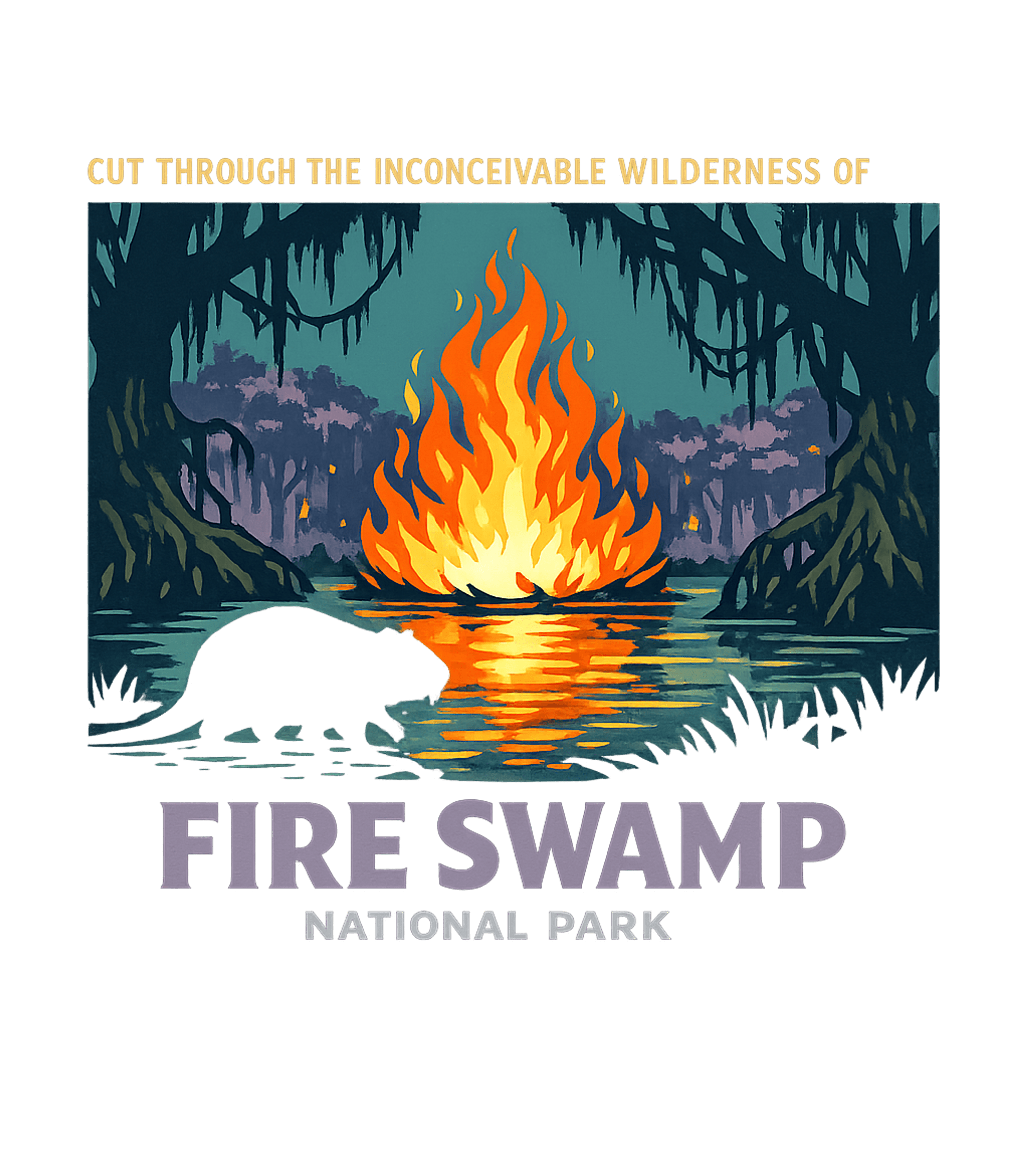 Fire Swamp National Park Camping Tank Top featuring Explore the wild and whimsical Fire Swamp National Park with – designed by Geoff Brown @ SunFrog Fire Swamp National Park Camping Tank Top featuring Explore the wild and whimsical Fire Swamp National Park with – designed by Geoff Brown @ SunFrog