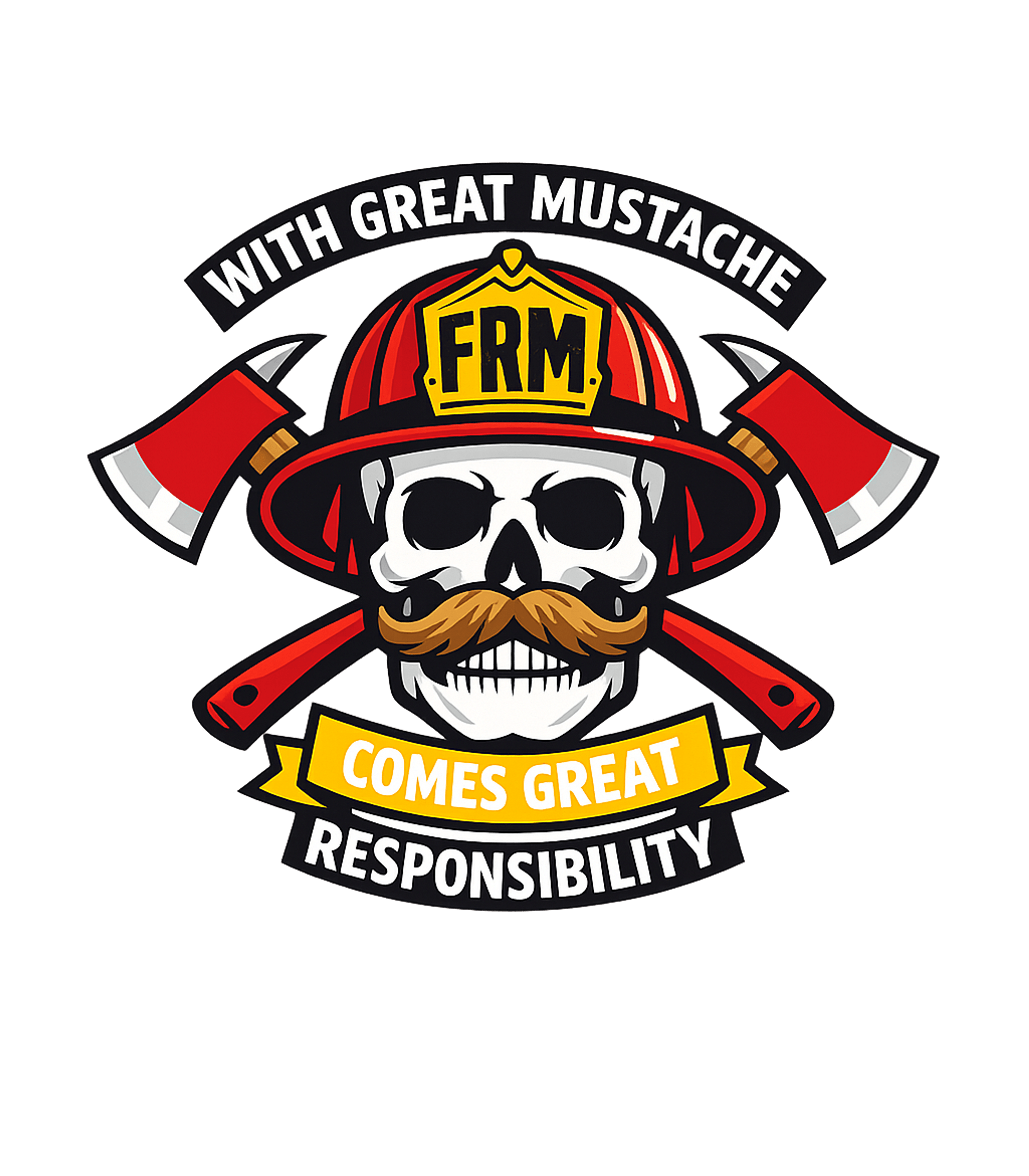 Firefighter Mustache Motto Firefighter Sticker featuring Show off your firefighting pride and impressive facial hair – designed by Geoff Brown @ SunFrog Firefighter Mustache Motto Firefighter Sticker featuring Show off your firefighting pride and impressive facial hair – designed by Geoff Brown @ SunFrog