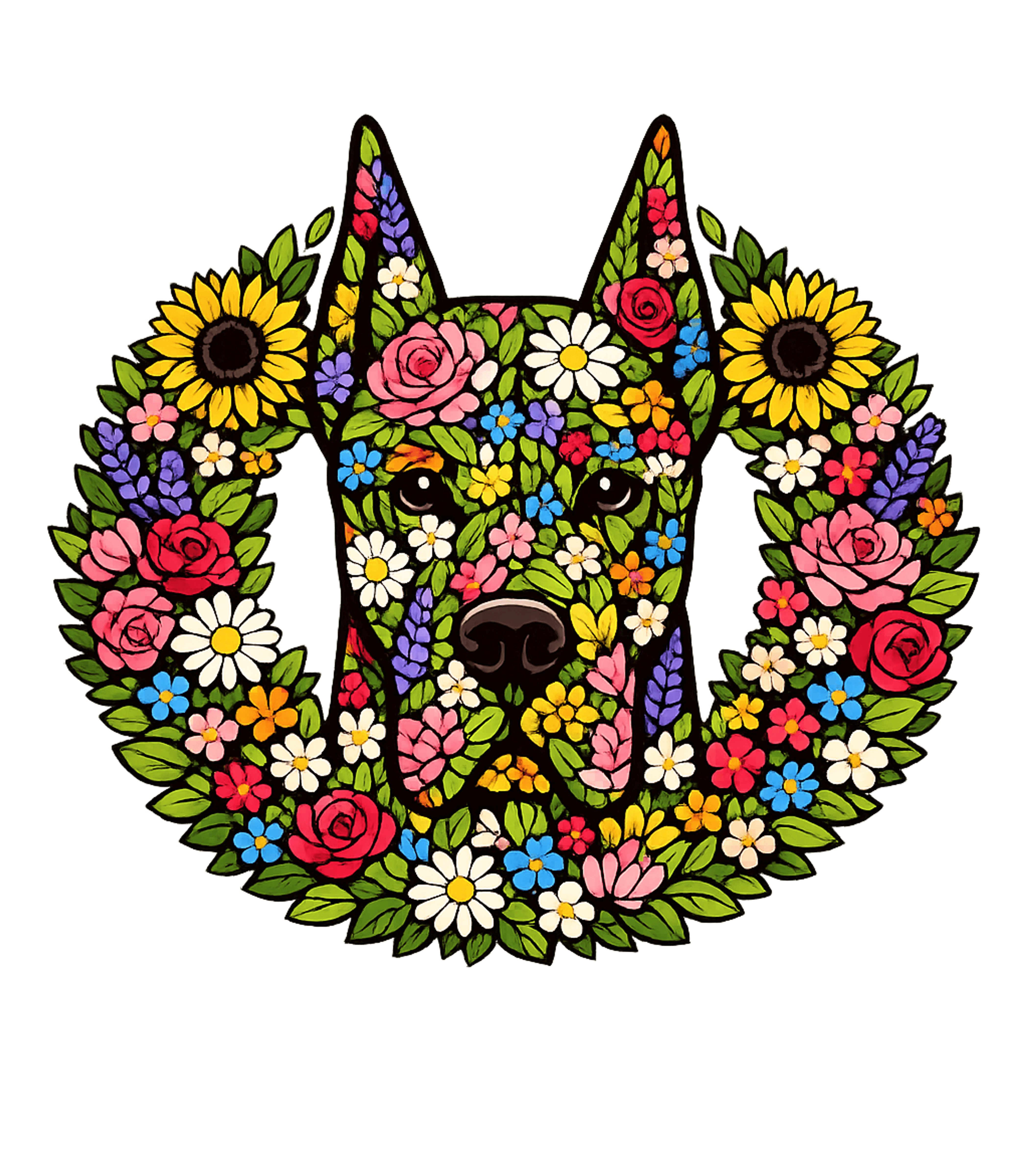 Floral Doberman Dog Art Dogs Premium T-Shirt featuring Celebrate your love for Dobermans with this vibrant floral d – designed by Geoff Brown @ SunFrog Floral Doberman Dog Art Dogs Premium T-Shirt featuring Celebrate your love for Dobermans with this vibrant floral d – designed by Geoff Brown @ SunFrog