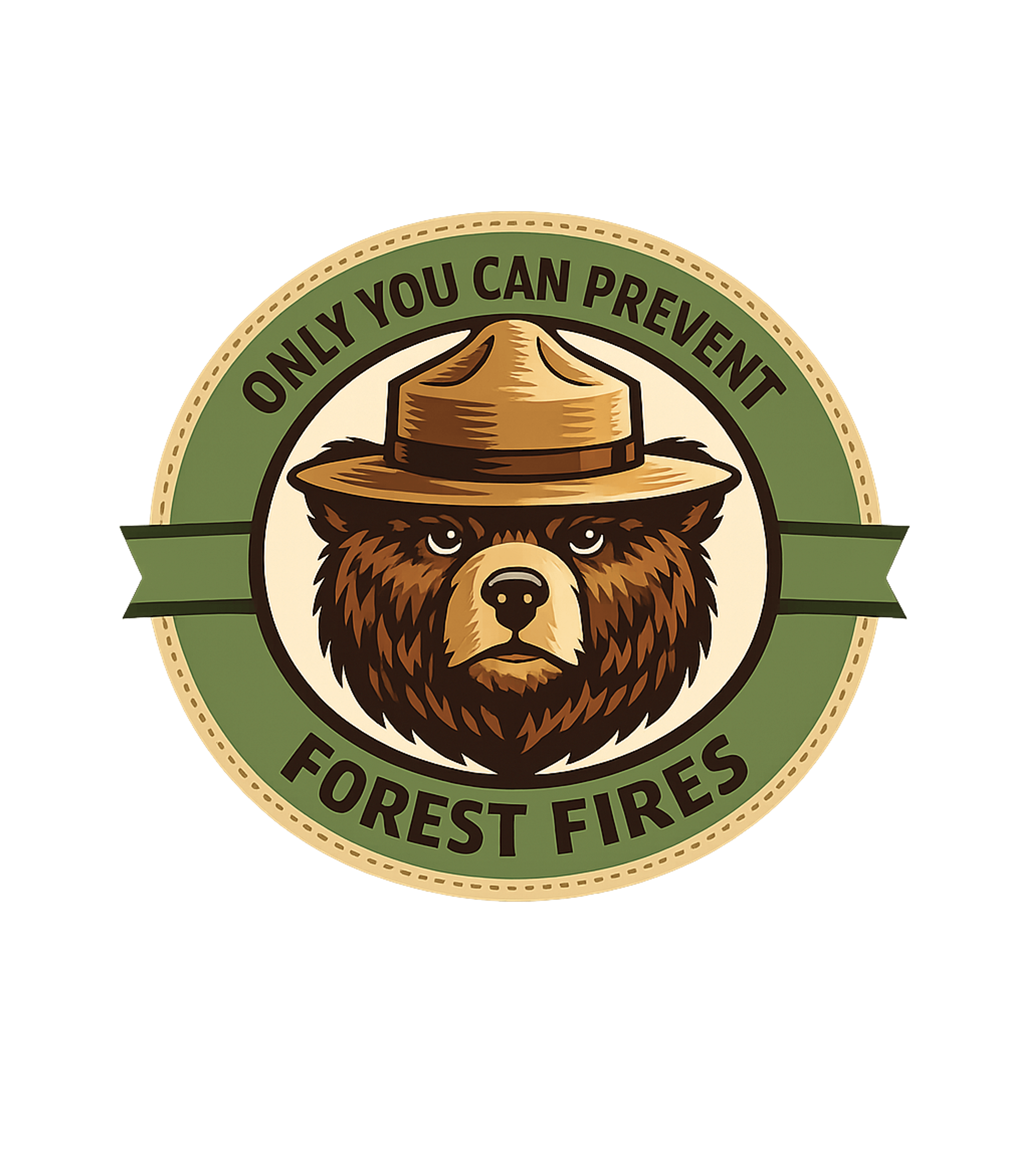 Forest Fire Bear Camping Hooded Sweatshirt featuring This graphic artwork features a stern bear in a ranger hat, – designed by Geoff Brown @ SunFrog Forest Fire Bear Camping Hooded Sweatshirt featuring This graphic artwork features a stern bear in a ranger hat, – designed by Geoff Brown @ SunFrog