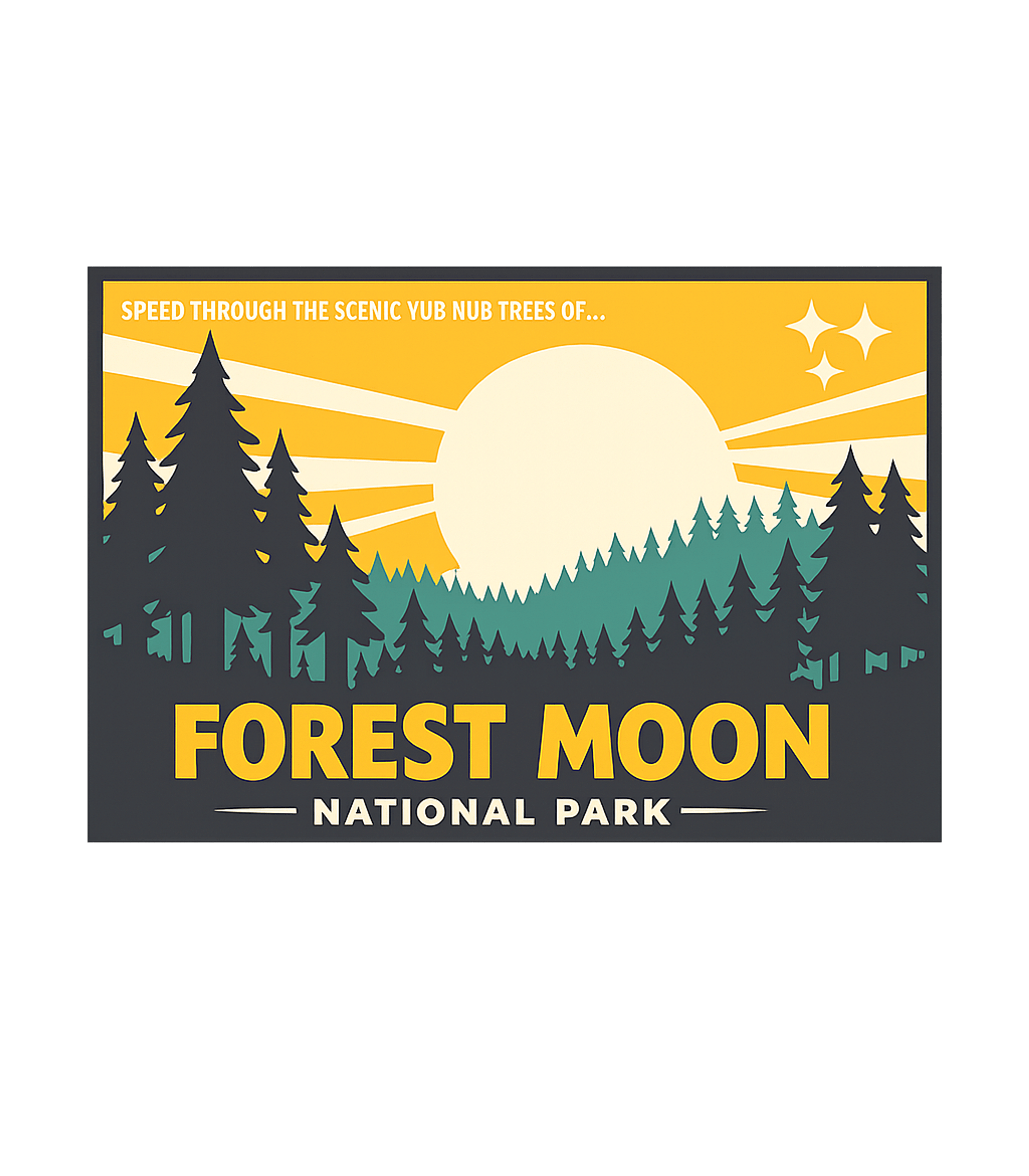 Forest Moon National Park Hiking Hooded Sweatshirt featuring Speed through the scenic 'Yub Nub Trees' with this retro-sty – designed by Geoff Brown @ SunFrog Forest Moon National Park Hiking Hooded Sweatshirt featuring Speed through the scenic 'Yub Nub Trees' with this retro-sty – designed by Geoff Brown @ SunFrog