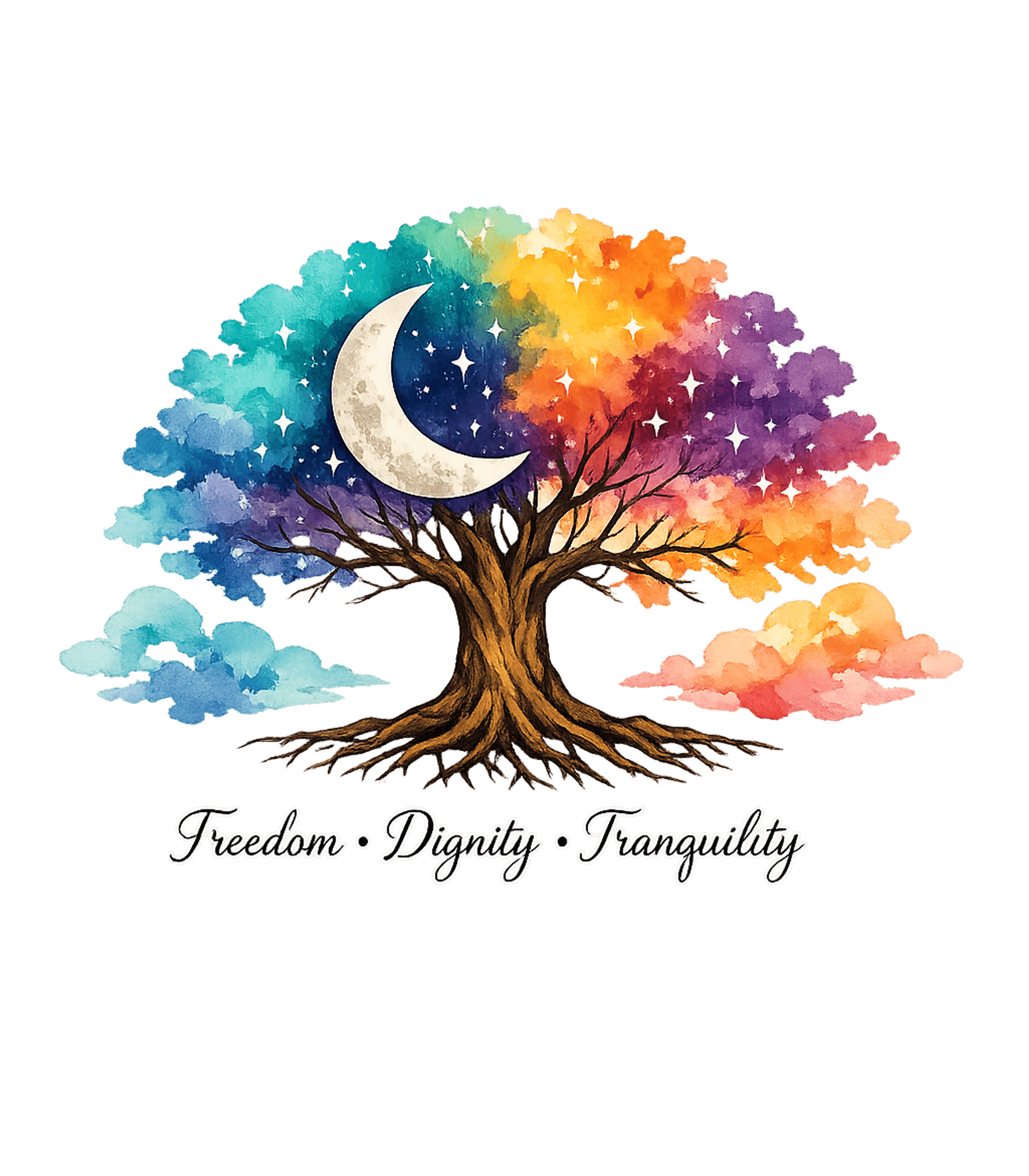 Freedom Dignity Tranquility Tree Inspirational Messages Crewneck Sweatshirt featuring Embrace positive values with this vibrant watercolor tree de – designed by Geoff Brown @ SunFrog Freedom Dignity Tranquility Tree Inspirational Messages Crewneck Sweatshirt featuring Embrace positive values with this vibrant watercolor tree de – designed by Geoff Brown @ SunFrog