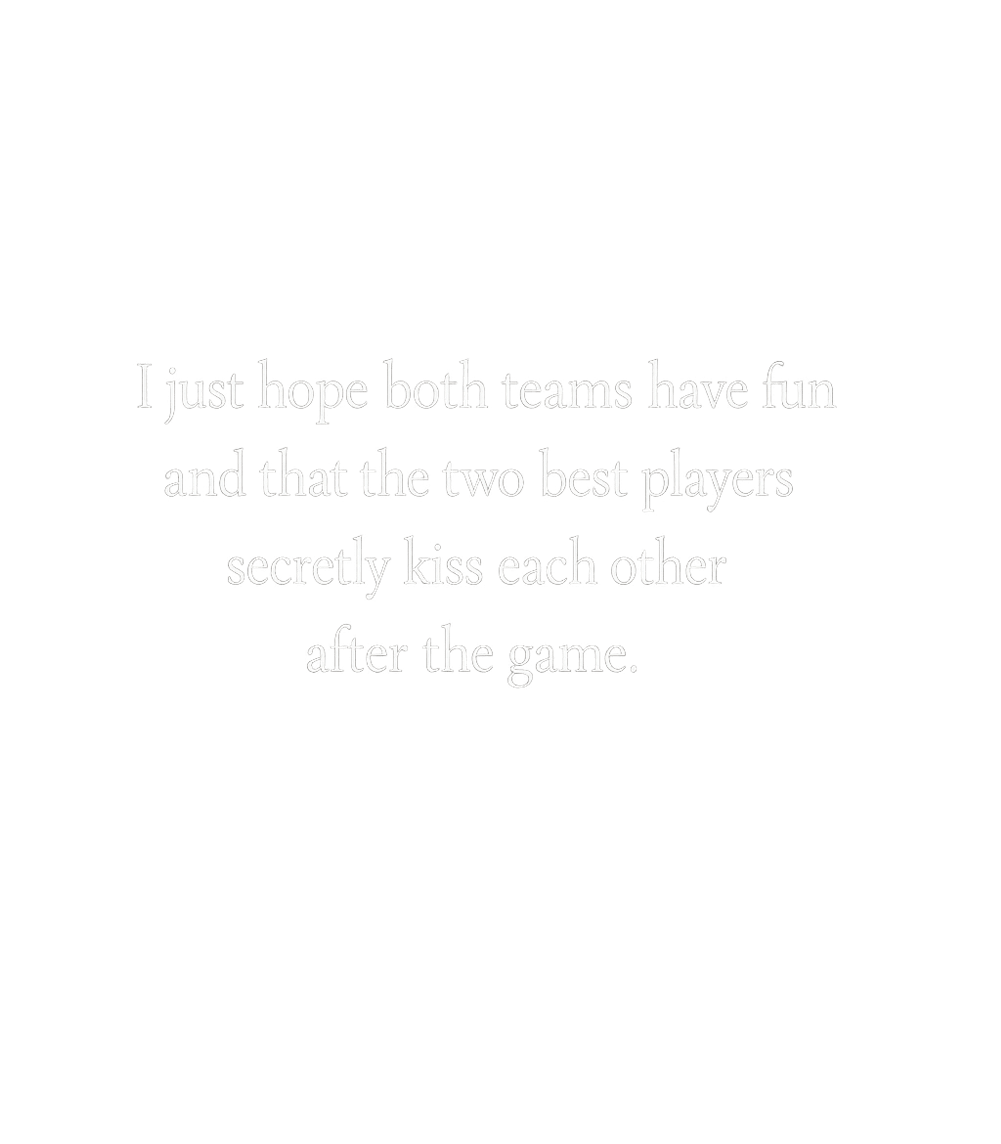 Fun Game, Secret Kiss Relationship Humor Crewneck Sweatshirt featuring Celebrate sportsmanship and a little bit of secret romance w – designed by Geoff Brown @ SunFrog Fun Game, Secret Kiss Relationship Humor Crewneck Sweatshirt featuring Celebrate sportsmanship and a little bit of secret romance w – designed by Geoff Brown @ SunFrog