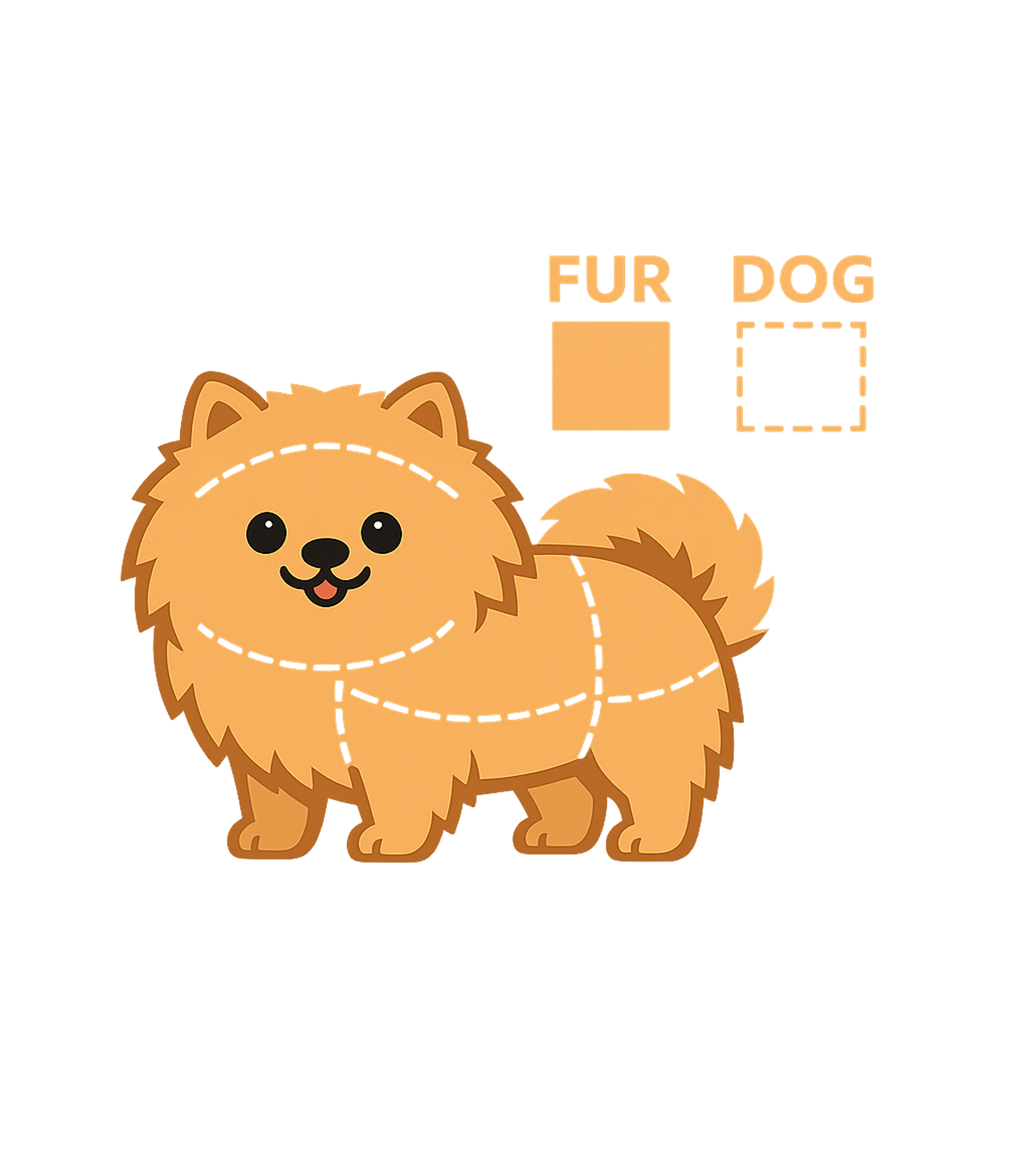 Fur Dog Not Food Dogs Premium T-Shirt featuring This humorous graphic features a cute fluffy dog with butche – designed by Geoff Brown @ SunFrog Fur Dog Not Food Dogs Premium T-Shirt featuring This humorous graphic features a cute fluffy dog with butche – designed by Geoff Brown @ SunFrog