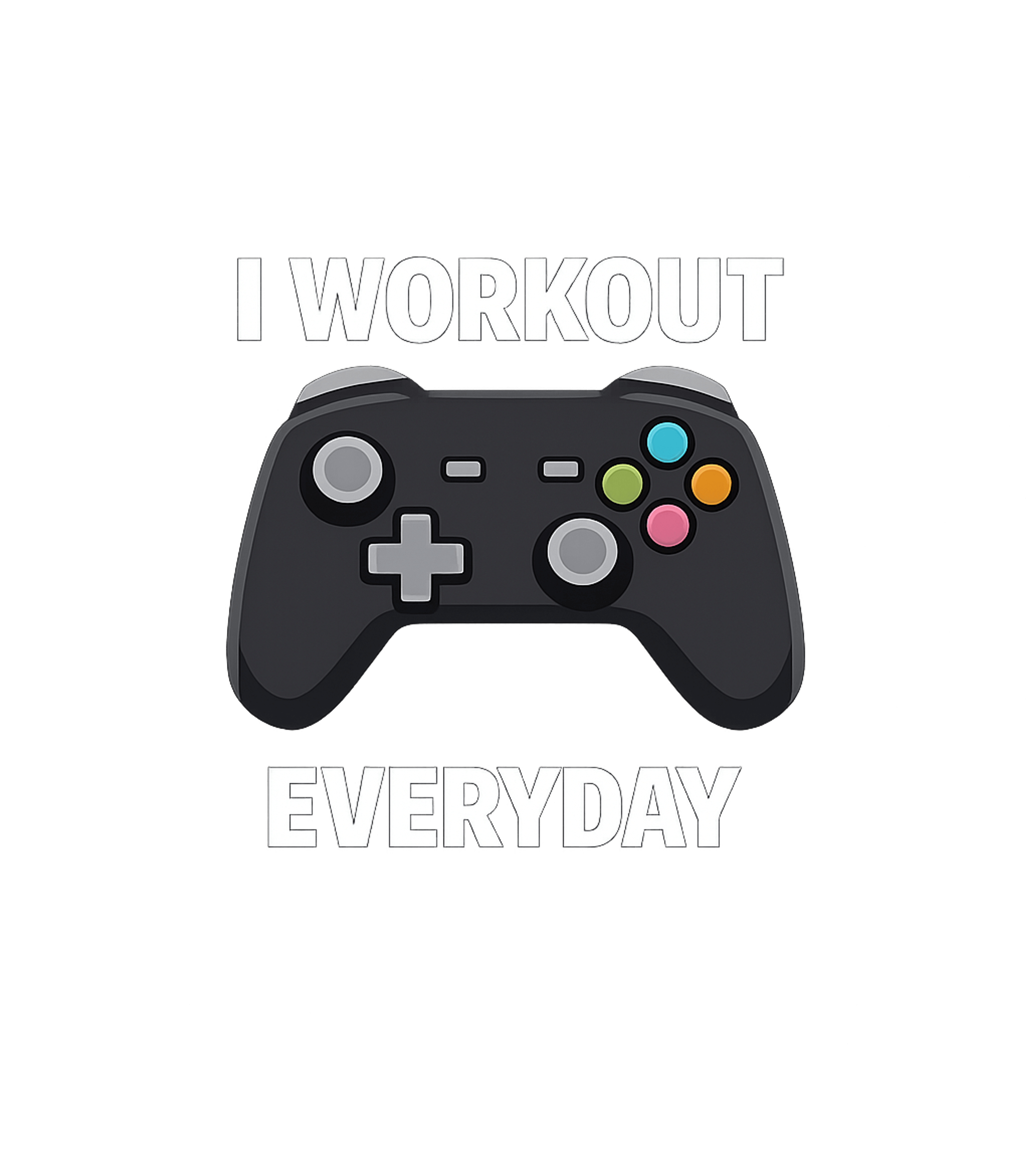 Gamer Workout Everyday Gaming Premium T-Shirt featuring This humorous design playfully redefines "working out" for a – designed by Geoff Brown @ SunFrog Gamer Workout Everyday Gaming Premium T-Shirt featuring This humorous design playfully redefines "working out" for a – designed by Geoff Brown @ SunFrog