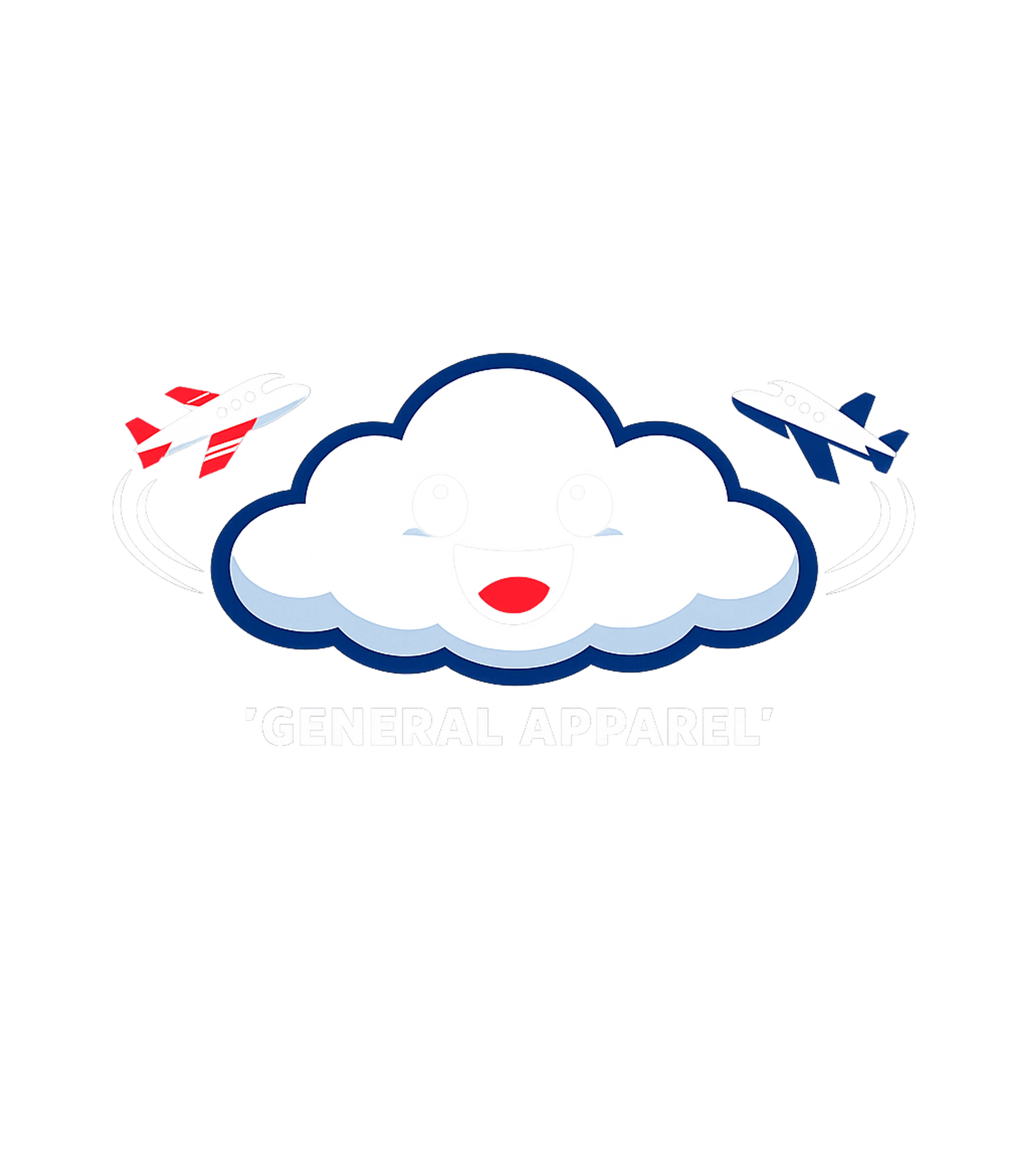 General Apparel Cloud Travel Premium T-Shirt featuring A cheerful cartoon cloud with two small airplanes flying aro – designed by Geoff Brown @ SunFrog General Apparel Cloud Travel Premium T-Shirt featuring A cheerful cartoon cloud with two small airplanes flying aro – designed by Geoff Brown @ SunFrog