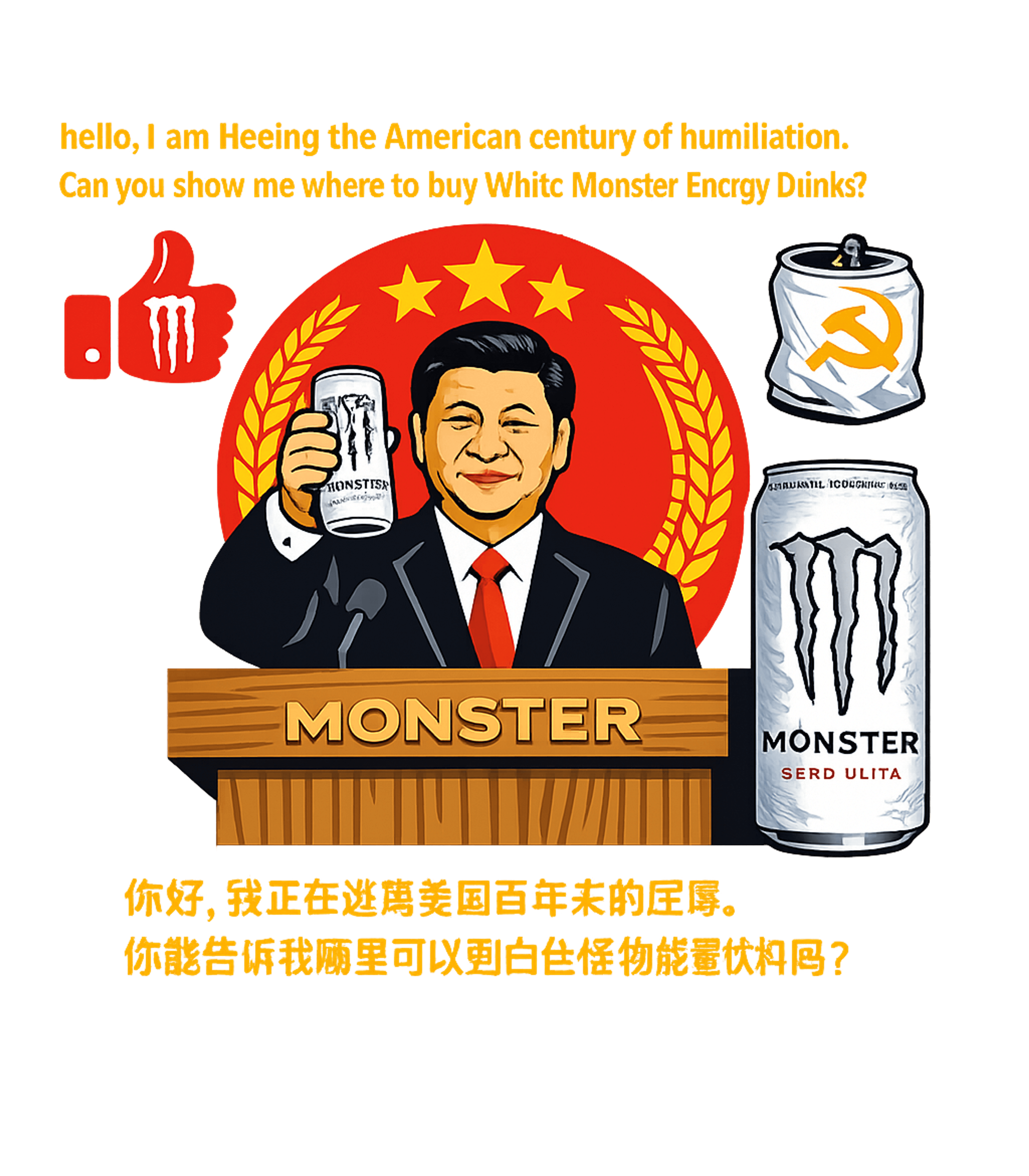 Geopolitical Energy Drink Meme Humor Crewneck Sweatshirt featuring Embrace a humorous take on geopolitics with this unique desi – designed by Geoff Brown @ SunFrog Geopolitical Energy Drink Meme Humor Crewneck Sweatshirt featuring Embrace a humorous take on geopolitics with this unique desi – designed by Geoff Brown @ SunFrog