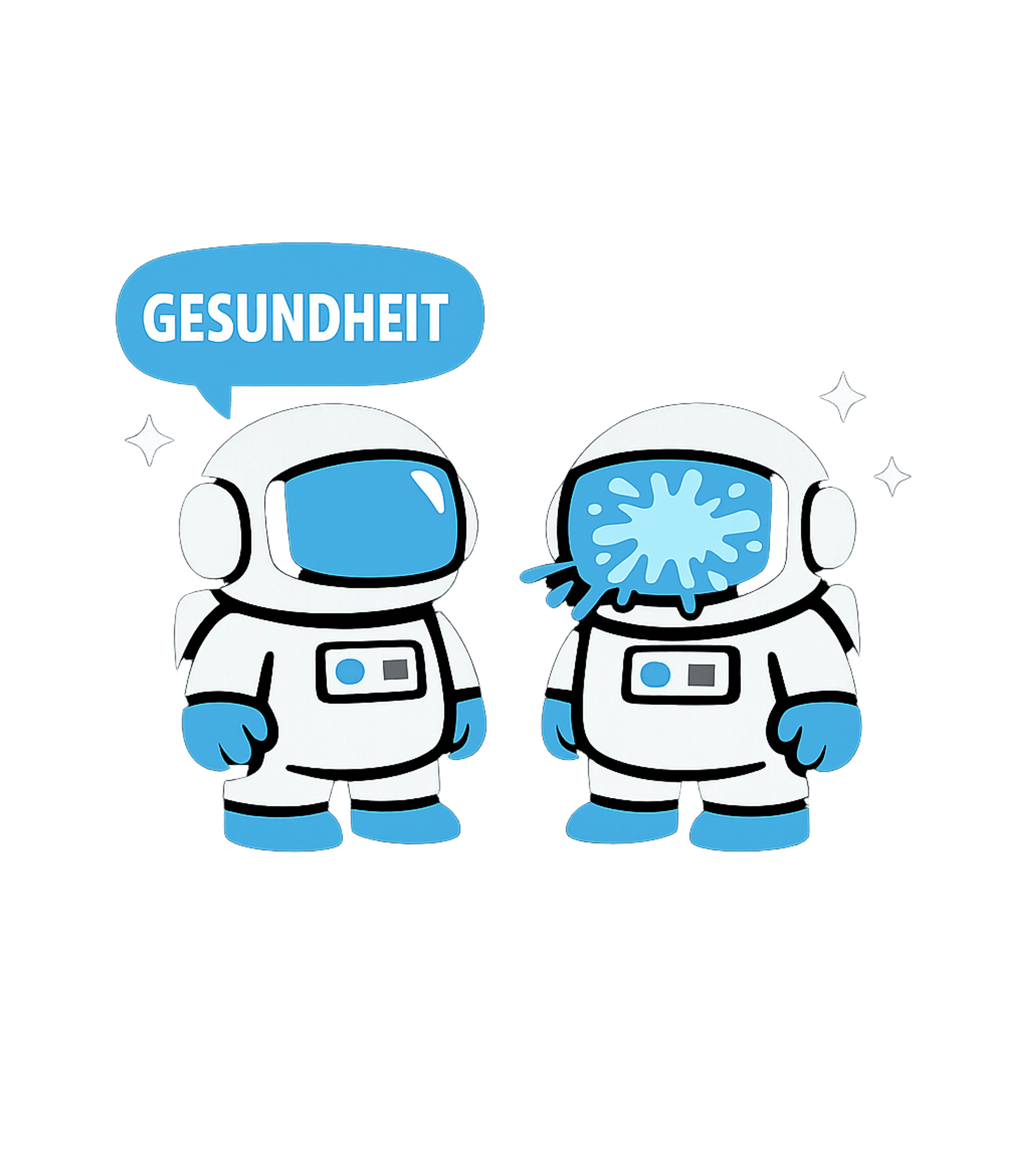Gesundheit Space Sneeze Meme Humor Crewneck Sweatshirt featuring This funny graphic features two cartoon astronauts, one snee – designed by Geoff Brown @ SunFrog Gesundheit Space Sneeze Meme Humor Crewneck Sweatshirt featuring This funny graphic features two cartoon astronauts, one snee – designed by Geoff Brown @ SunFrog
