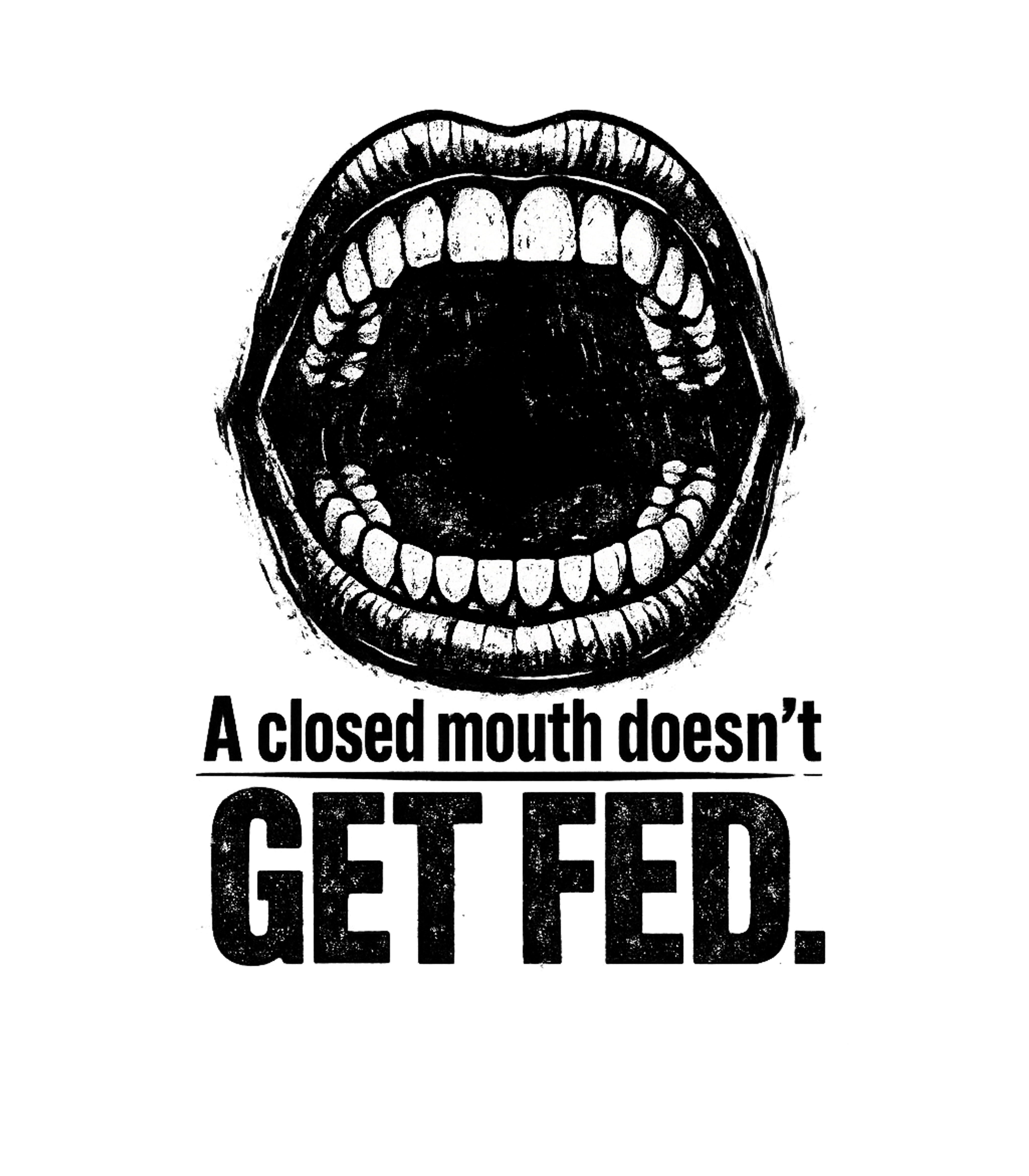 Get Fed Grunge Mouth Music Premium T-Shirt featuring This edgy graphic features a wide-open, distressed mouth wit – designed by Geoff Brown @ SunFrog Get Fed Grunge Mouth Music Premium T-Shirt featuring This edgy graphic features a wide-open, distressed mouth wit – designed by Geoff Brown @ SunFrog