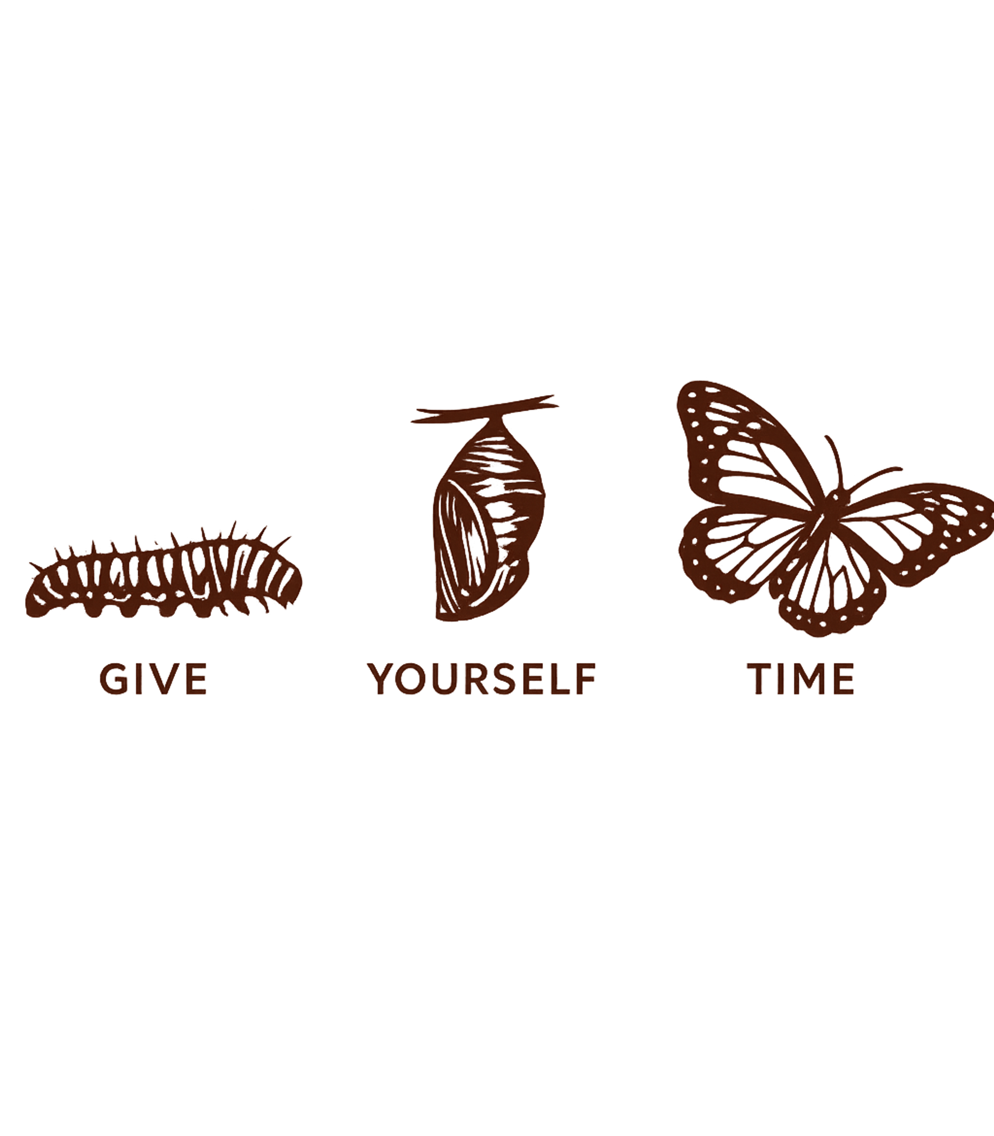 Give Yourself Time Inspirational Messages Sticker featuring This inspiring graphic features the transformative journey o – designed by Geoff Brown @ SunFrog Give Yourself Time Inspirational Messages Sticker featuring This inspiring graphic features the transformative journey o – designed by Geoff Brown @ SunFrog