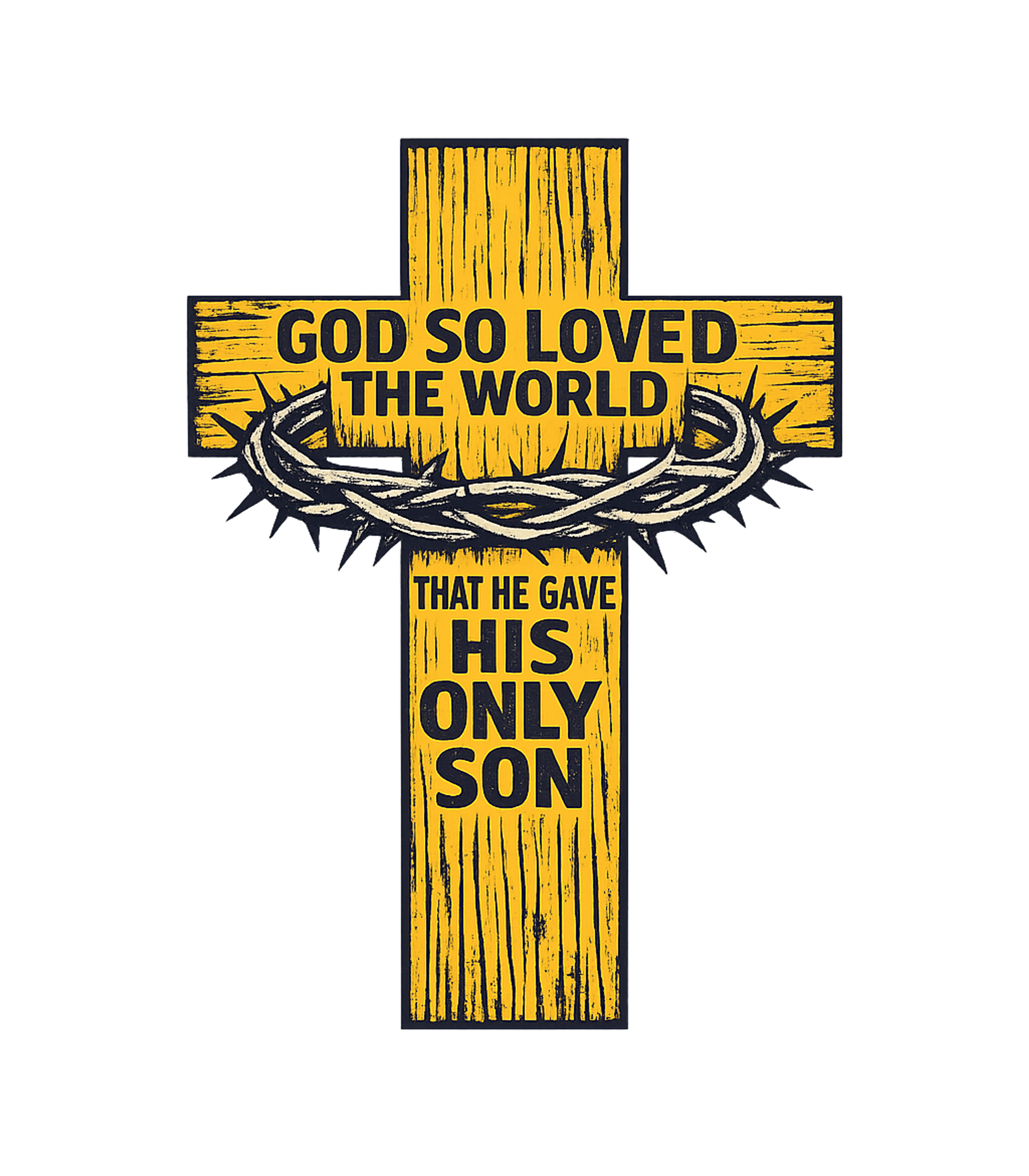 God So Loved The World Bible Verses Hooded Sweatshirt featuring This design features a distressed wooden cross with a crown – designed by Geoff Brown @ SunFrog God So Loved The World Bible Verses Hooded Sweatshirt featuring This design features a distressed wooden cross with a crown – designed by Geoff Brown @ SunFrog