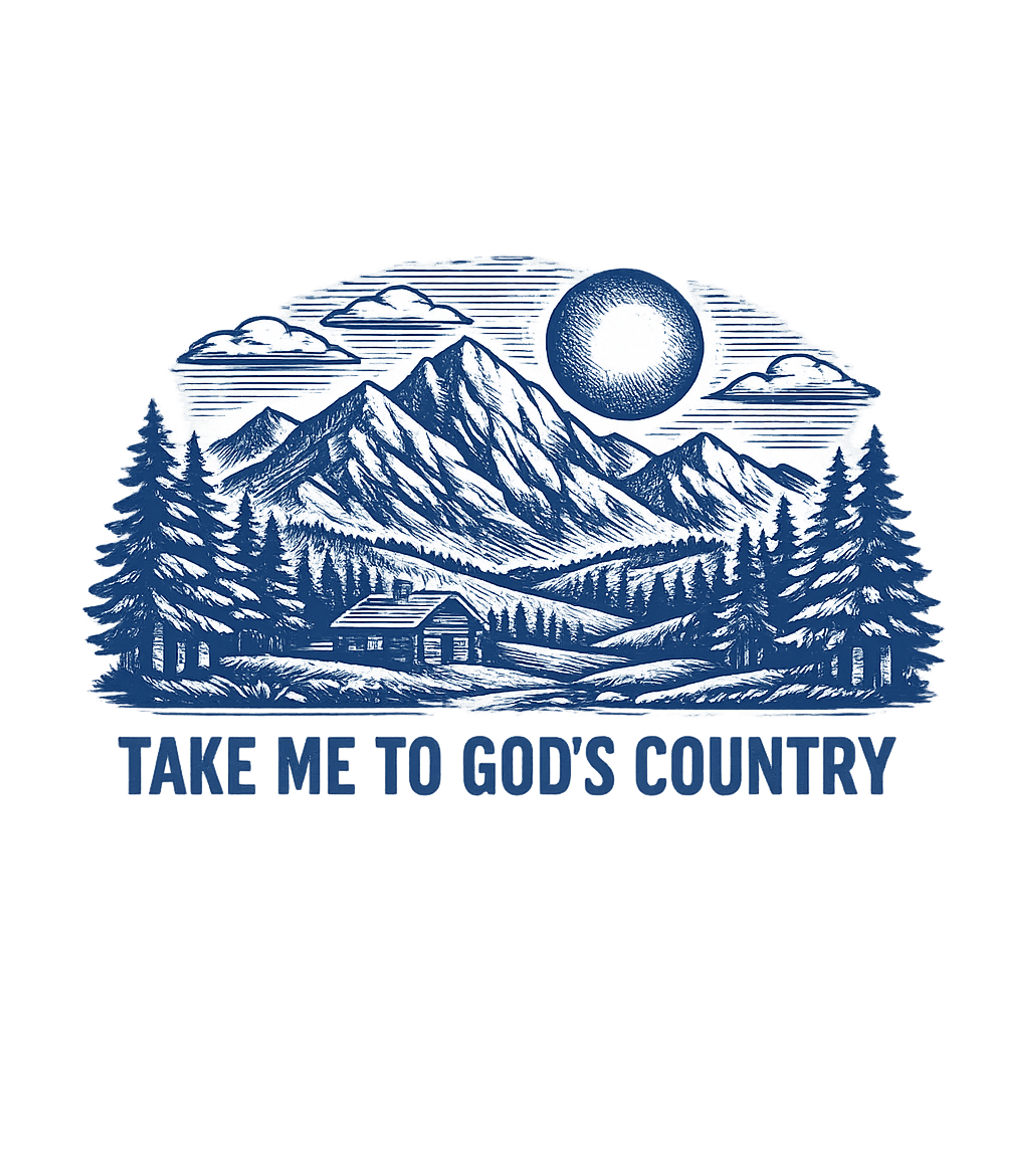 God's Country Mountains Inspirational Messages Premium T-Shirt featuring Embrace the call of the wild and your faith with this serene – designed by Geoff Brown @ SunFrog God's Country Mountains Inspirational Messages Premium T-Shirt featuring Embrace the call of the wild and your faith with this serene – designed by Geoff Brown @ SunFrog