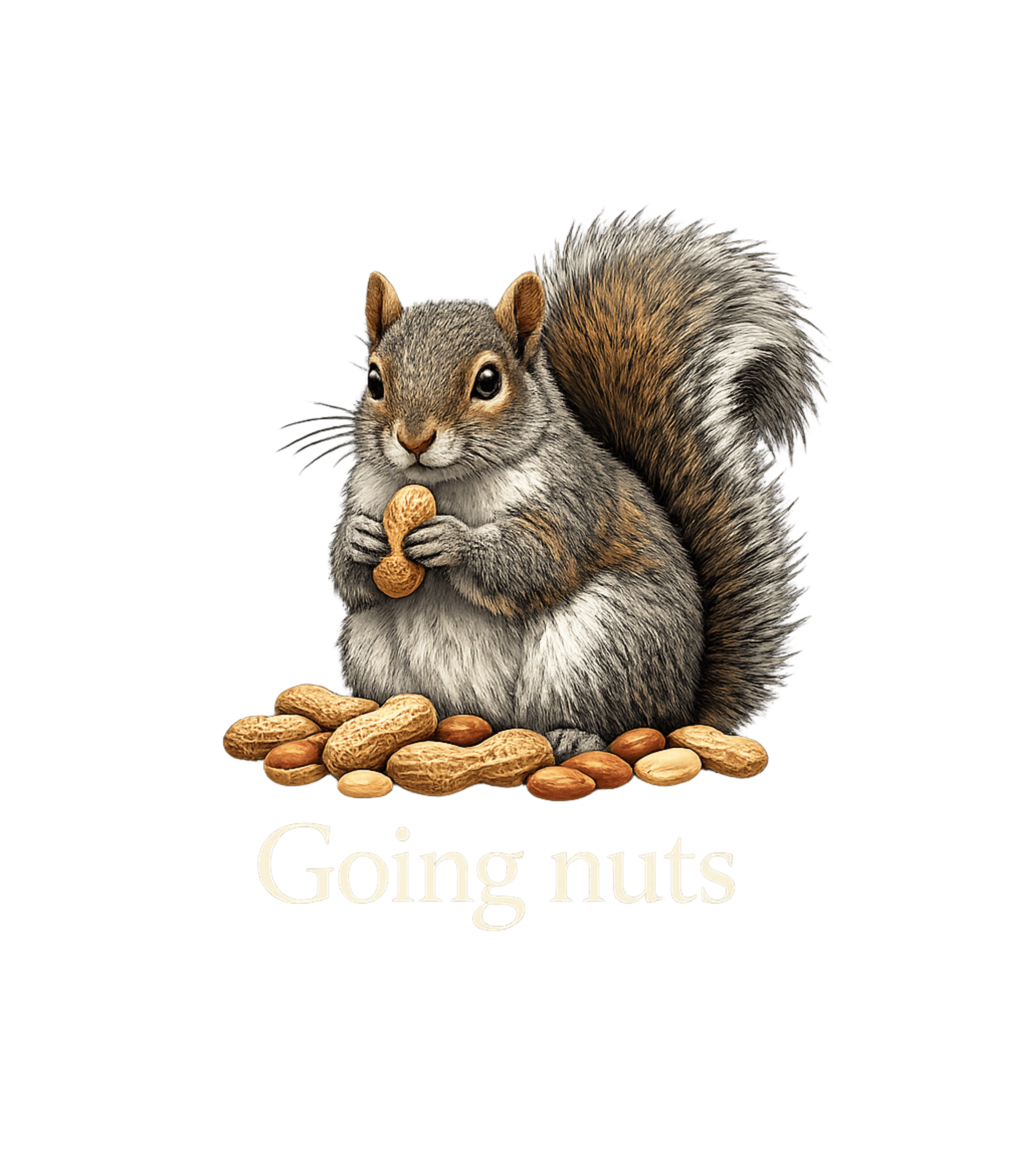 Going Nuts Squirrel Wildlife Premium T-Shirt featuring This funny graphic features a charming squirrel happily hold – designed by Geoff Brown @ SunFrog Going Nuts Squirrel Wildlife Premium T-Shirt featuring This funny graphic features a charming squirrel happily hold – designed by Geoff Brown @ SunFrog