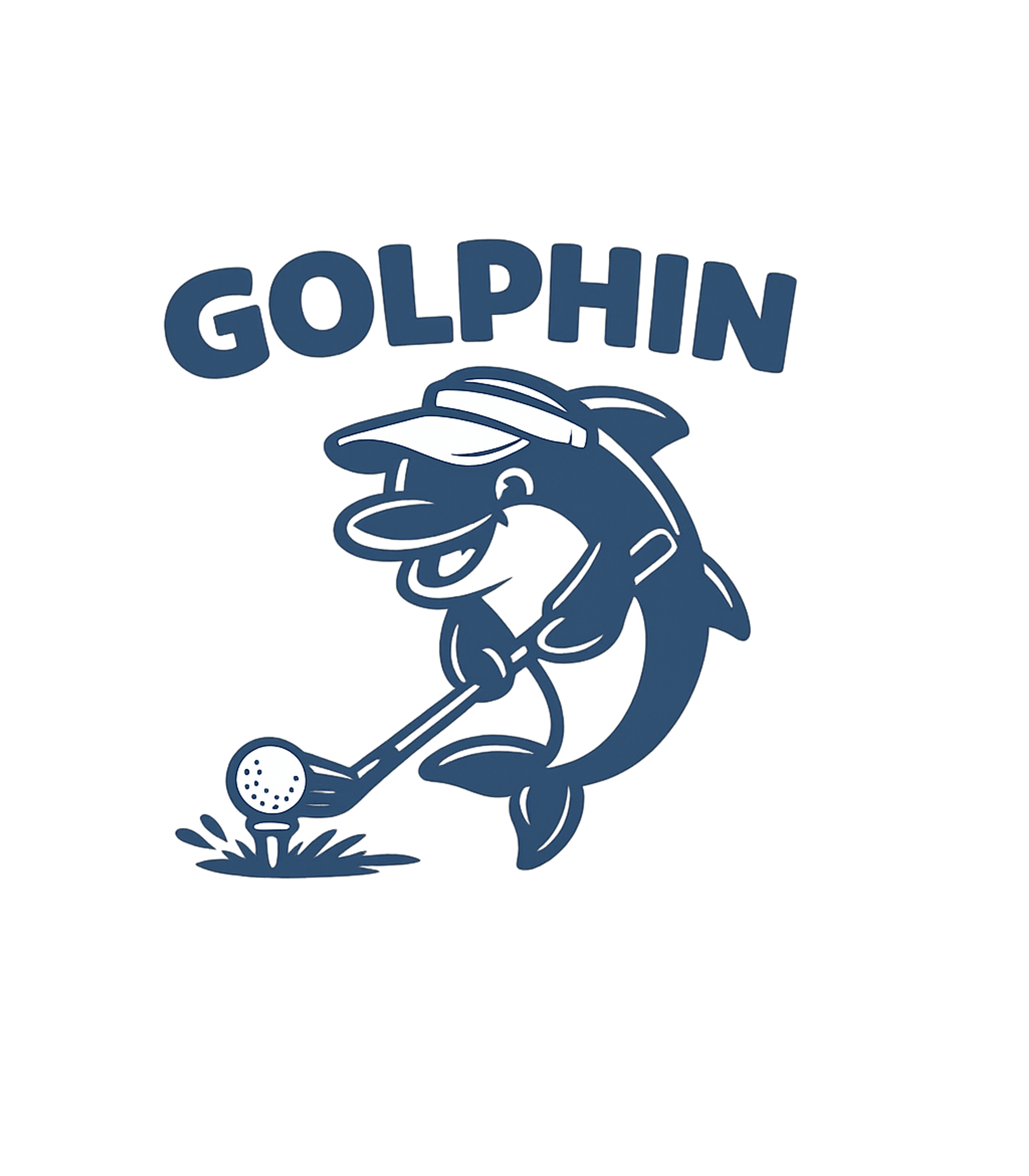 Golphin Golf Lover Golf Crewneck Sweatshirt featuring This humorous artwork features a cartoon dolphin ready to te – designed by Geoff Brown @ SunFrog Golphin Golf Lover Golf Crewneck Sweatshirt featuring This humorous artwork features a cartoon dolphin ready to te – designed by Geoff Brown @ SunFrog