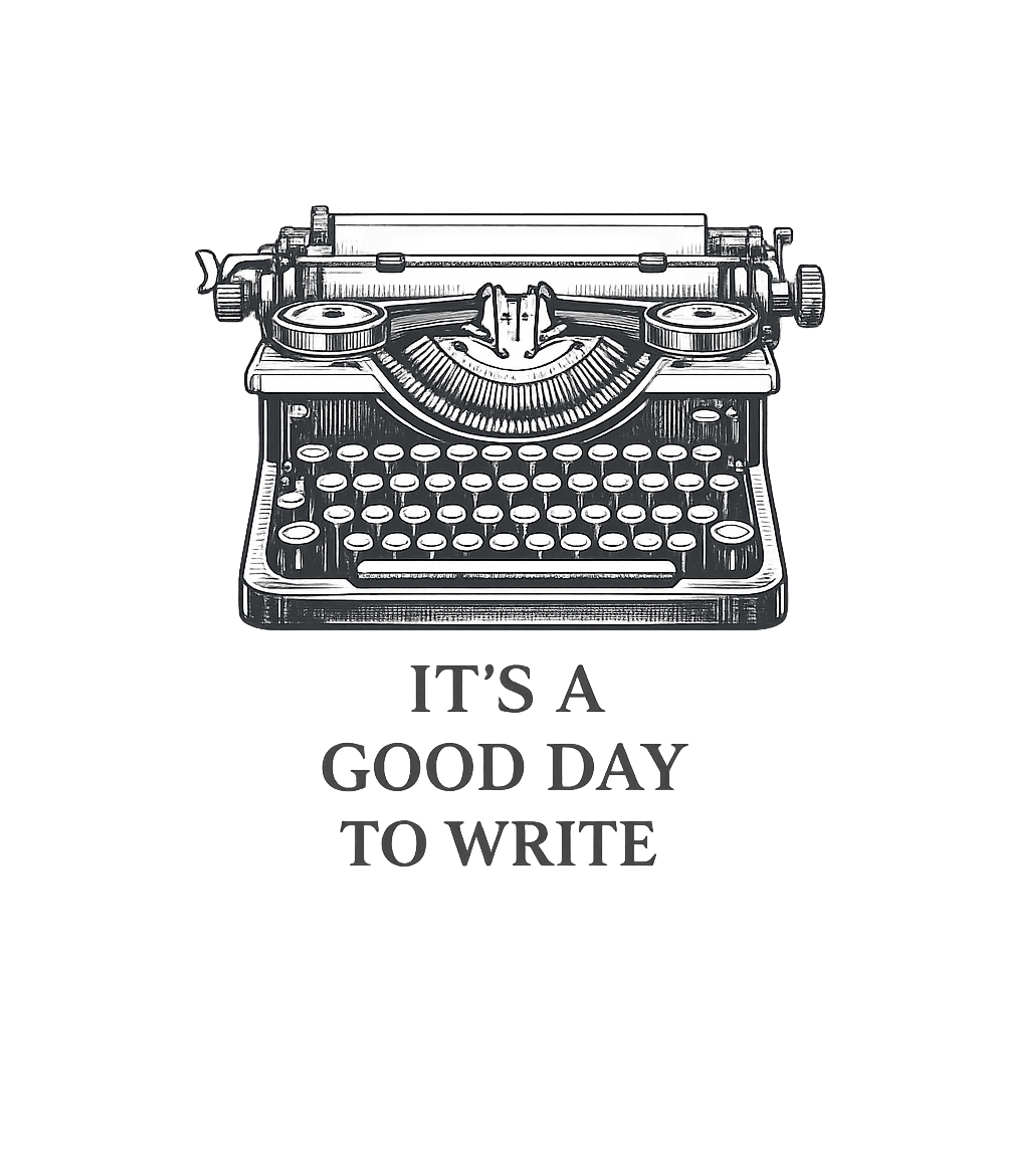 Good Day To Write Music Premium T-Shirt featuring Embrace your creativity with this vintage typewriter design, – designed by Geoff Brown @ SunFrog Good Day To Write Music Premium T-Shirt featuring Embrace your creativity with this vintage typewriter design, – designed by Geoff Brown @ SunFrog