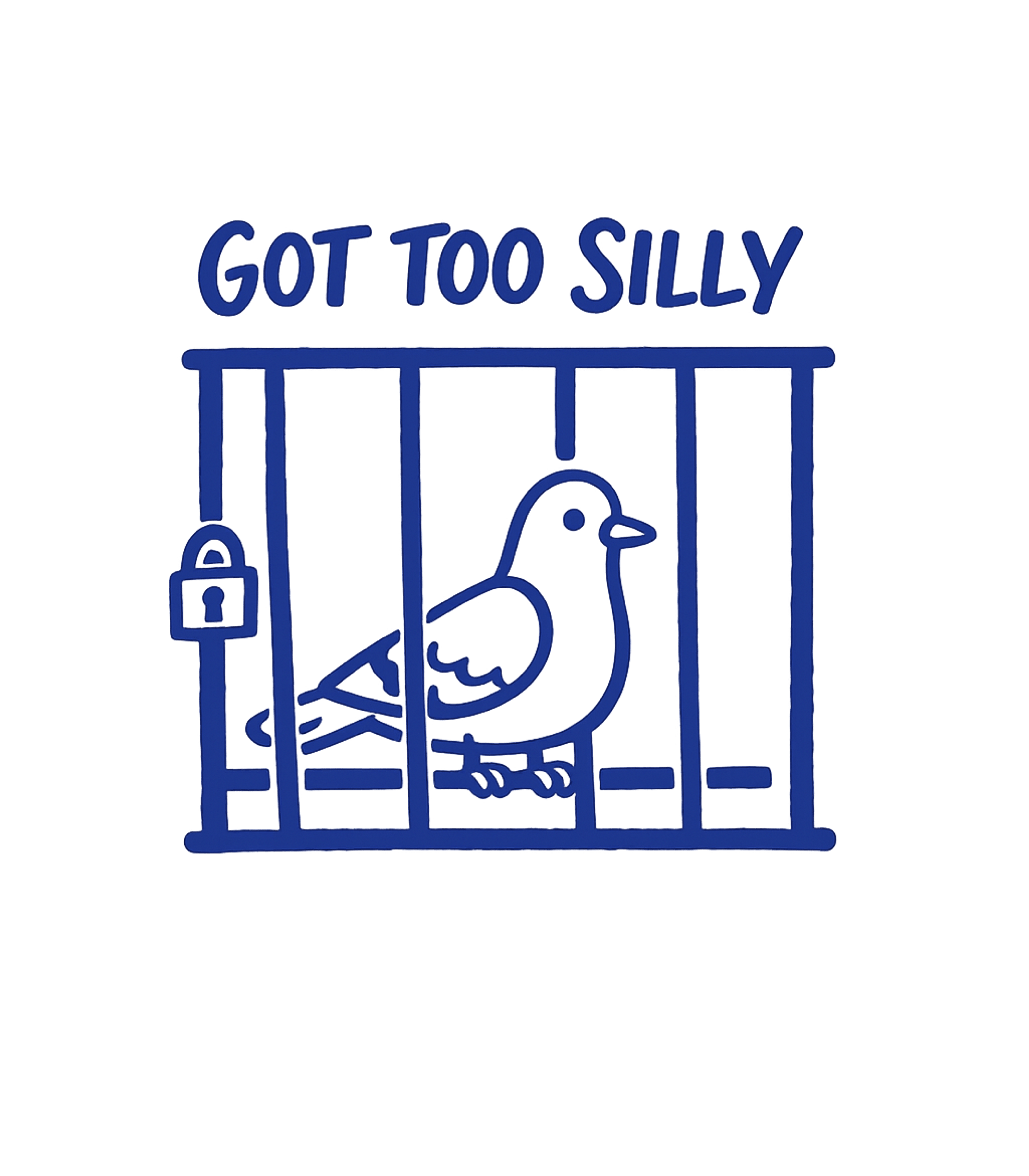 Got Too Silly Bird Meme Humor Premium T-Shirt featuring This playful graphic features a charming bird in a cage with – designed by Geoff Brown @ SunFrog Got Too Silly Bird Meme Humor Premium T-Shirt featuring This playful graphic features a charming bird in a cage with – designed by Geoff Brown @ SunFrog