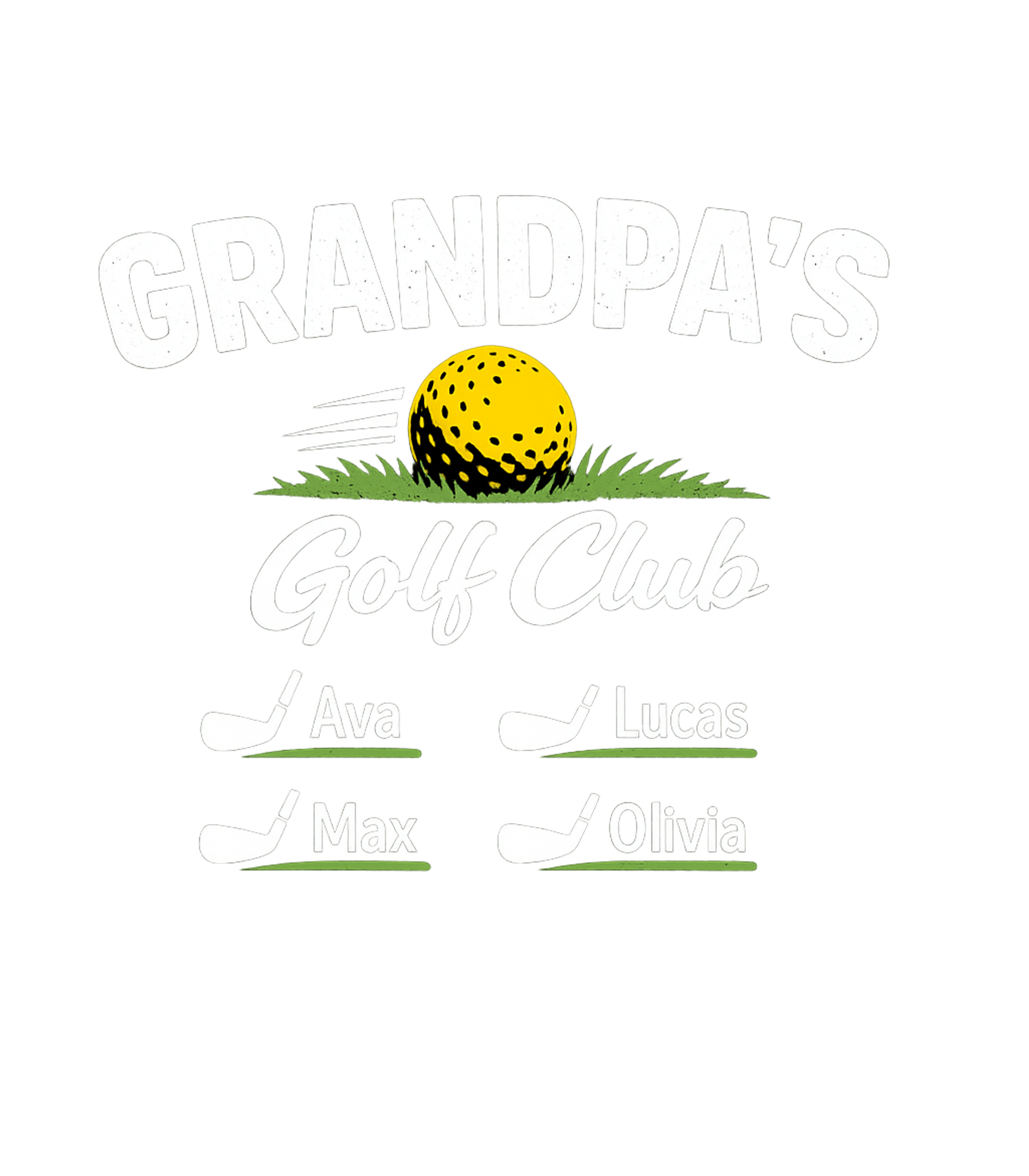 Grandpa's Golf Club Golf Crewneck Sweatshirt featuring This playful design celebrates Grandpa's love for golf and h – designed by Geoff Brown @ SunFrog Grandpa's Golf Club Golf Crewneck Sweatshirt featuring This playful design celebrates Grandpa's love for golf and h – designed by Geoff Brown @ SunFrog