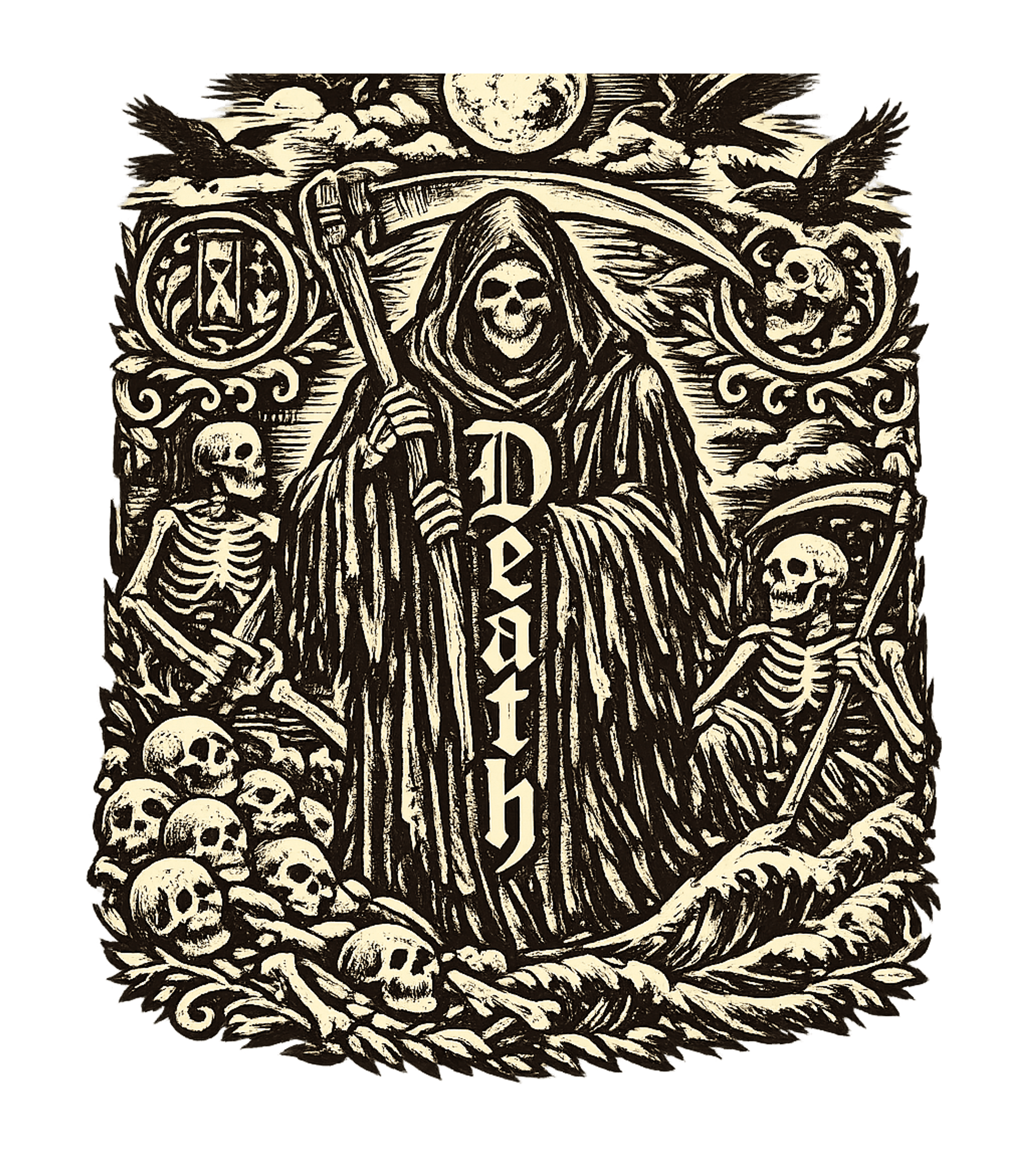 Grim Reaper Death Scythe halloween Hooded Sweatshirt featuring Embrace the macabre with this striking Grim Reaper artwork – designed by Geoff Brown @ SunFrog Grim Reaper Death Scythe halloween Hooded Sweatshirt featuring Embrace the macabre with this striking Grim Reaper artwork – designed by Geoff Brown @ SunFrog