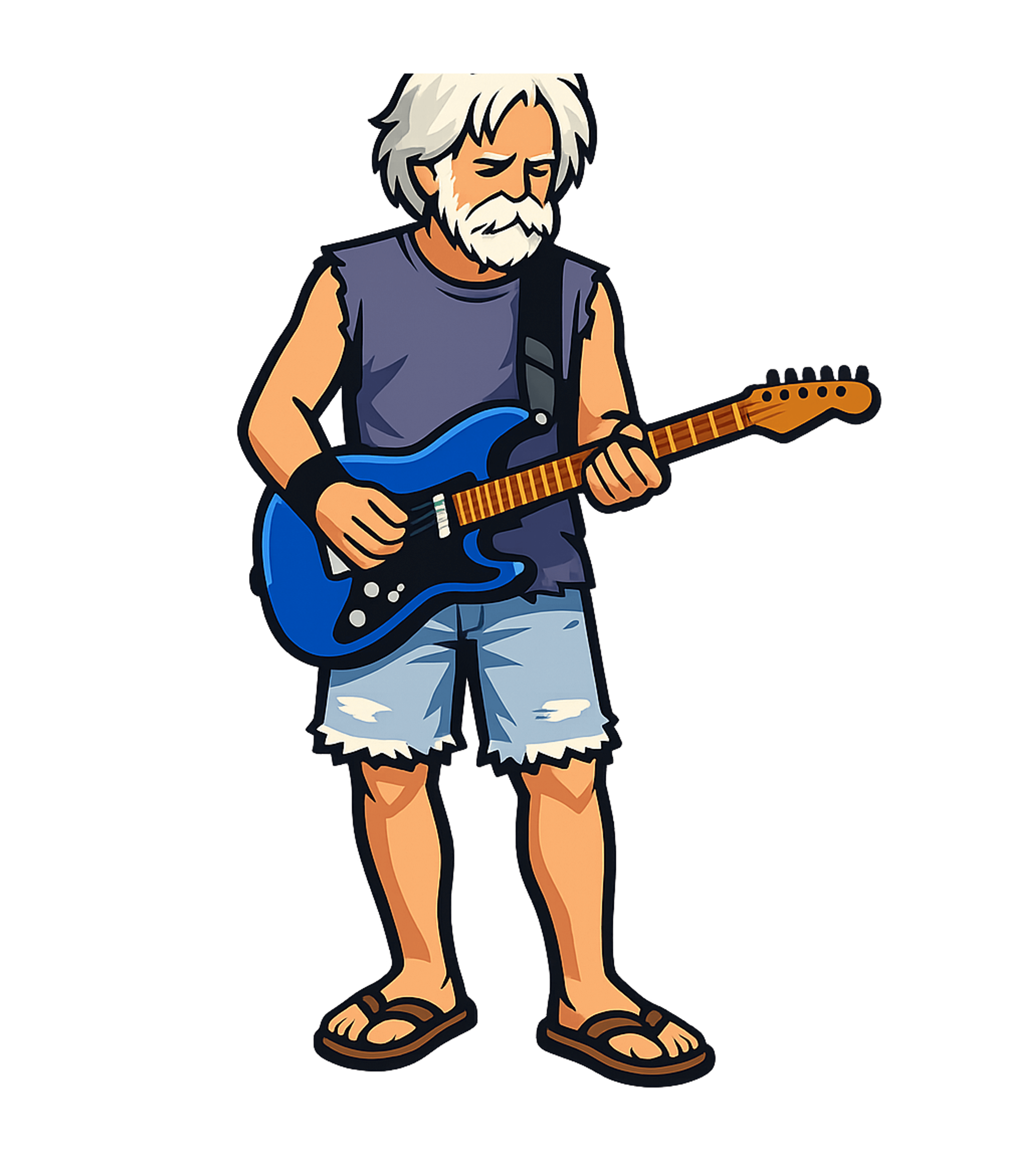 Groovy Guitar Rocker Music Crewneck Sweatshirt featuring This vibrant graphic features a relaxed, white-haired guitar – designed by Geoff Brown @ SunFrog Groovy Guitar Rocker Music Crewneck Sweatshirt featuring This vibrant graphic features a relaxed, white-haired guitar – designed by Geoff Brown @ SunFrog