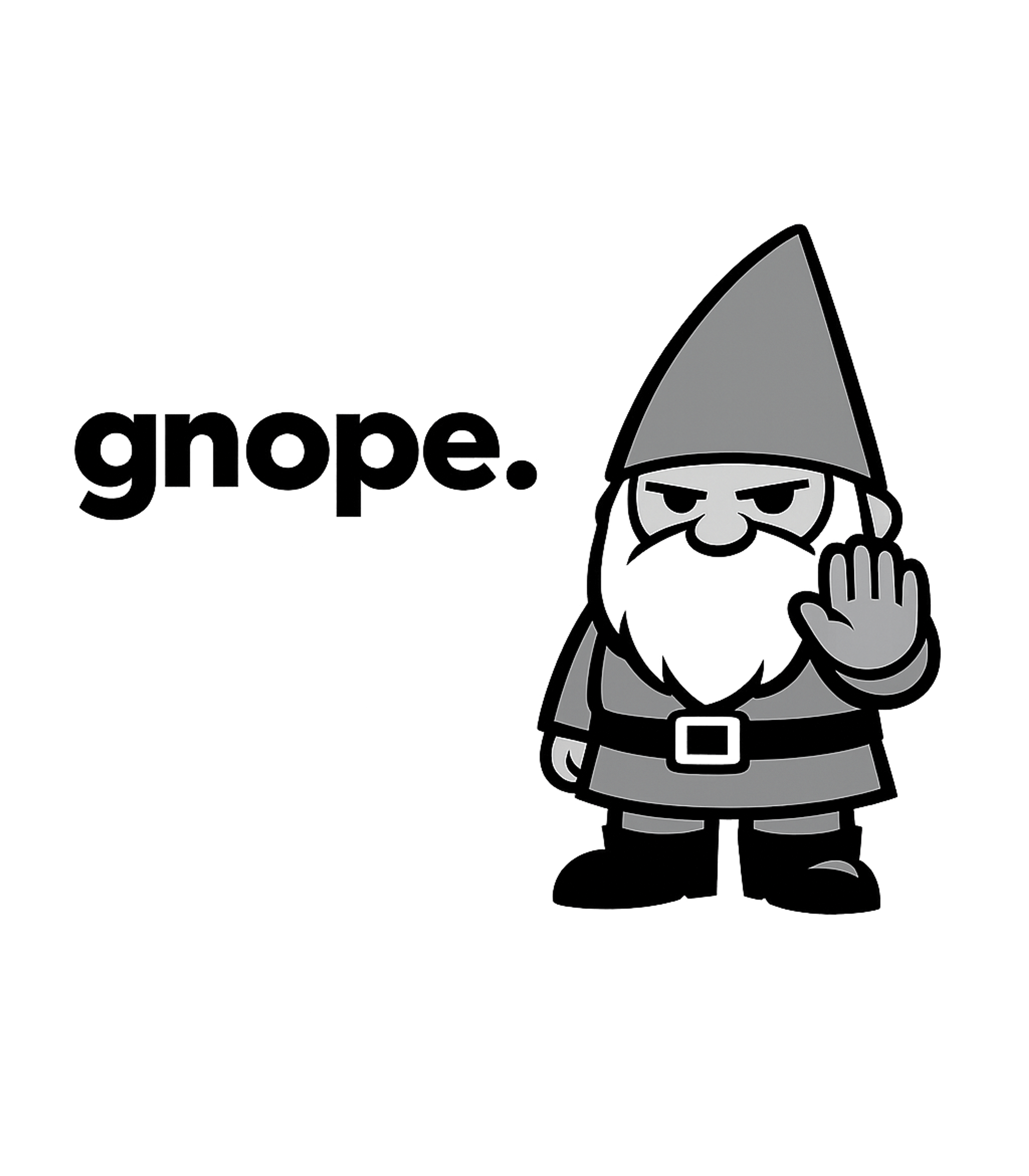 Grumpy Gnome Stop Sarcasm Premium T-Shirt featuring This minimalist graphic features a grumpy gnome holding up a – designed by Geoff Brown @ SunFrog Grumpy Gnome Stop Sarcasm Premium T-Shirt featuring This minimalist graphic features a grumpy gnome holding up a – designed by Geoff Brown @ SunFrog