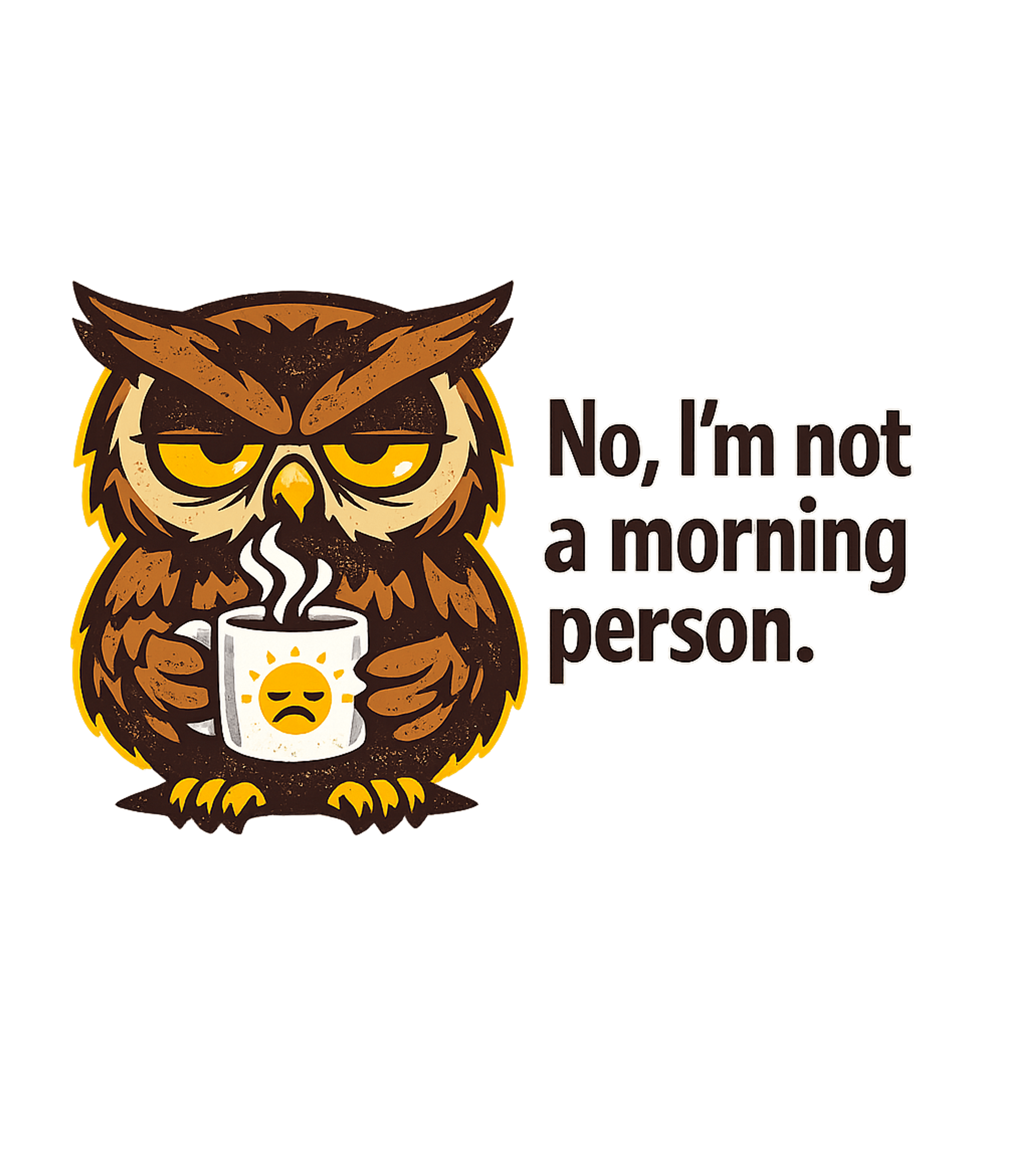 Grumpy Owl Morning Person Sarcasm Premium T-Shirt featuring Show your true morning mood with this funny graphic tee feat – designed by Geoff Brown @ SunFrog Grumpy Owl Morning Person Sarcasm Premium T-Shirt featuring Show your true morning mood with this funny graphic tee feat – designed by Geoff Brown @ SunFrog