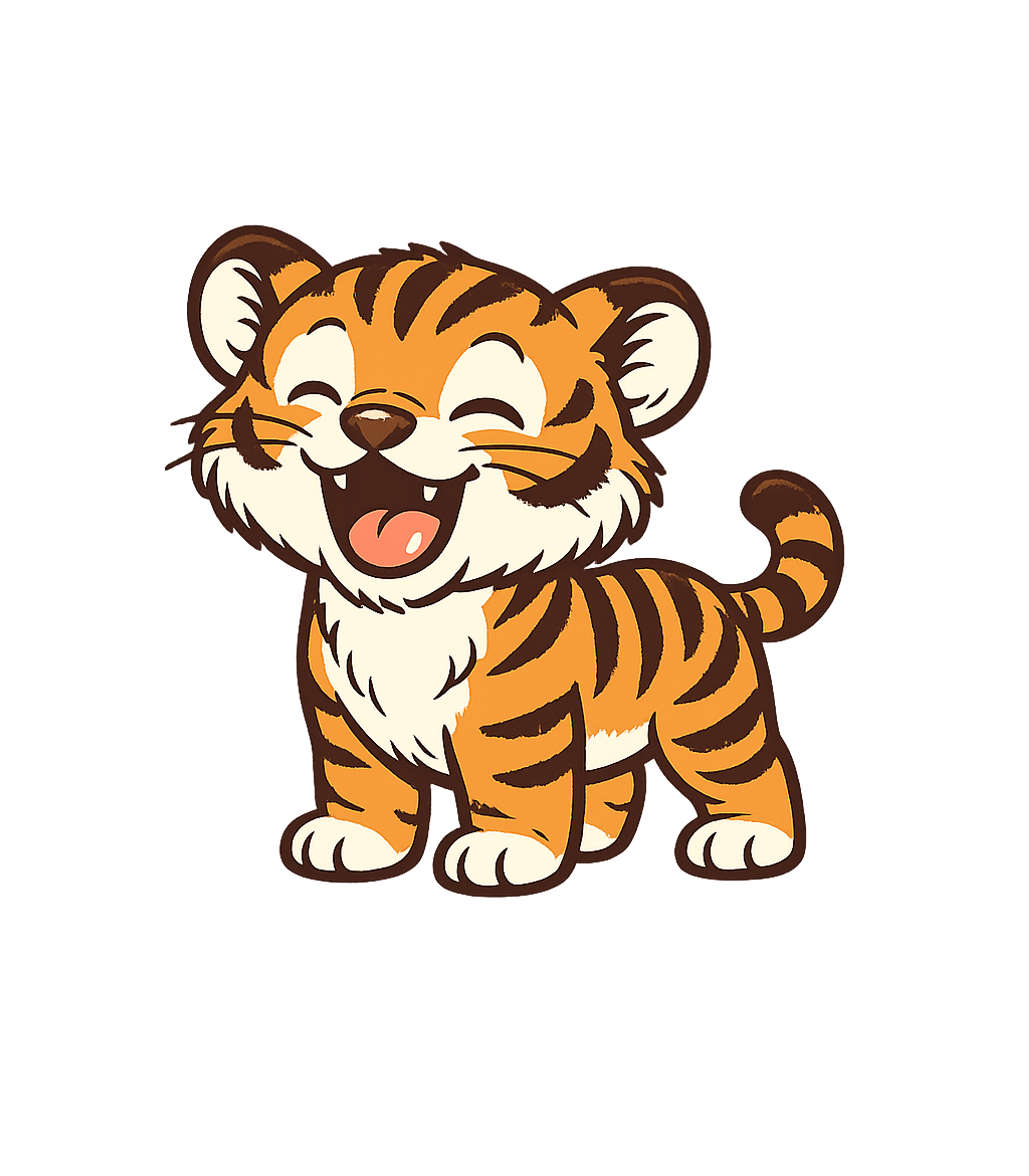 Happy Little Tiger Wildlife Premium T-Shirt featuring This adorable design features a happy, laughing baby tiger i – designed by Geoff Brown @ SunFrog Happy Little Tiger Wildlife Premium T-Shirt featuring This adorable design features a happy, laughing baby tiger i – designed by Geoff Brown @ SunFrog