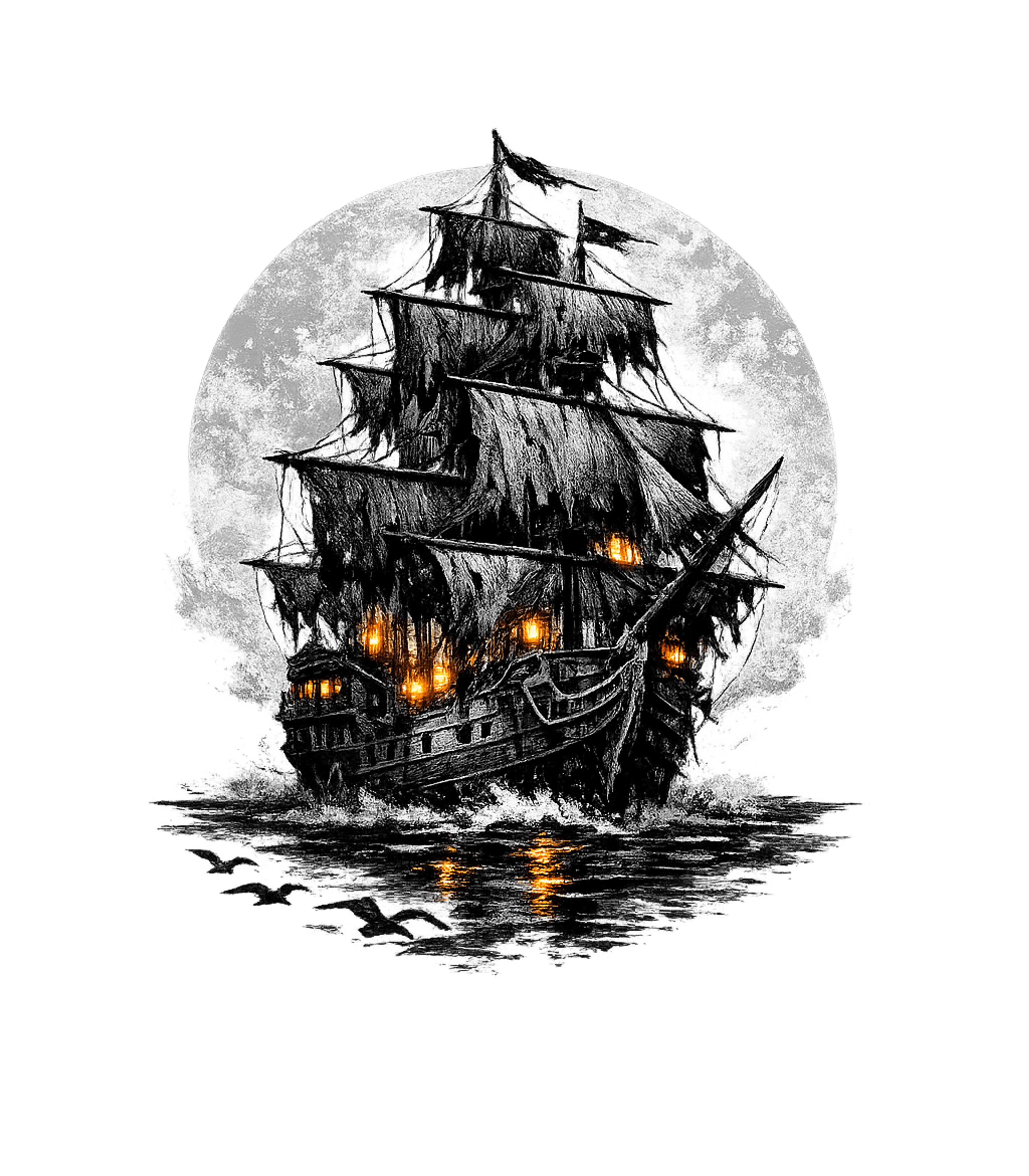 Haunted Pirate Galleon halloween Hooded Sweatshirt featuring Sail the eerie seas with this captivating ghost ship artwork – designed by Geoff Brown @ SunFrog Haunted Pirate Galleon halloween Hooded Sweatshirt featuring Sail the eerie seas with this captivating ghost ship artwork – designed by Geoff Brown @ SunFrog